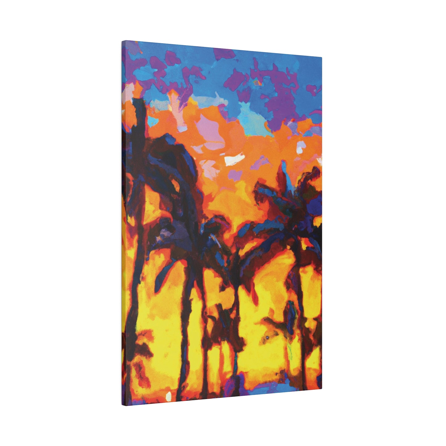 5533Y - Miami Beach Sunset Painting Print | Miami | Beach | Sunset | Poster | Home Decor | Wall Art | Canvas