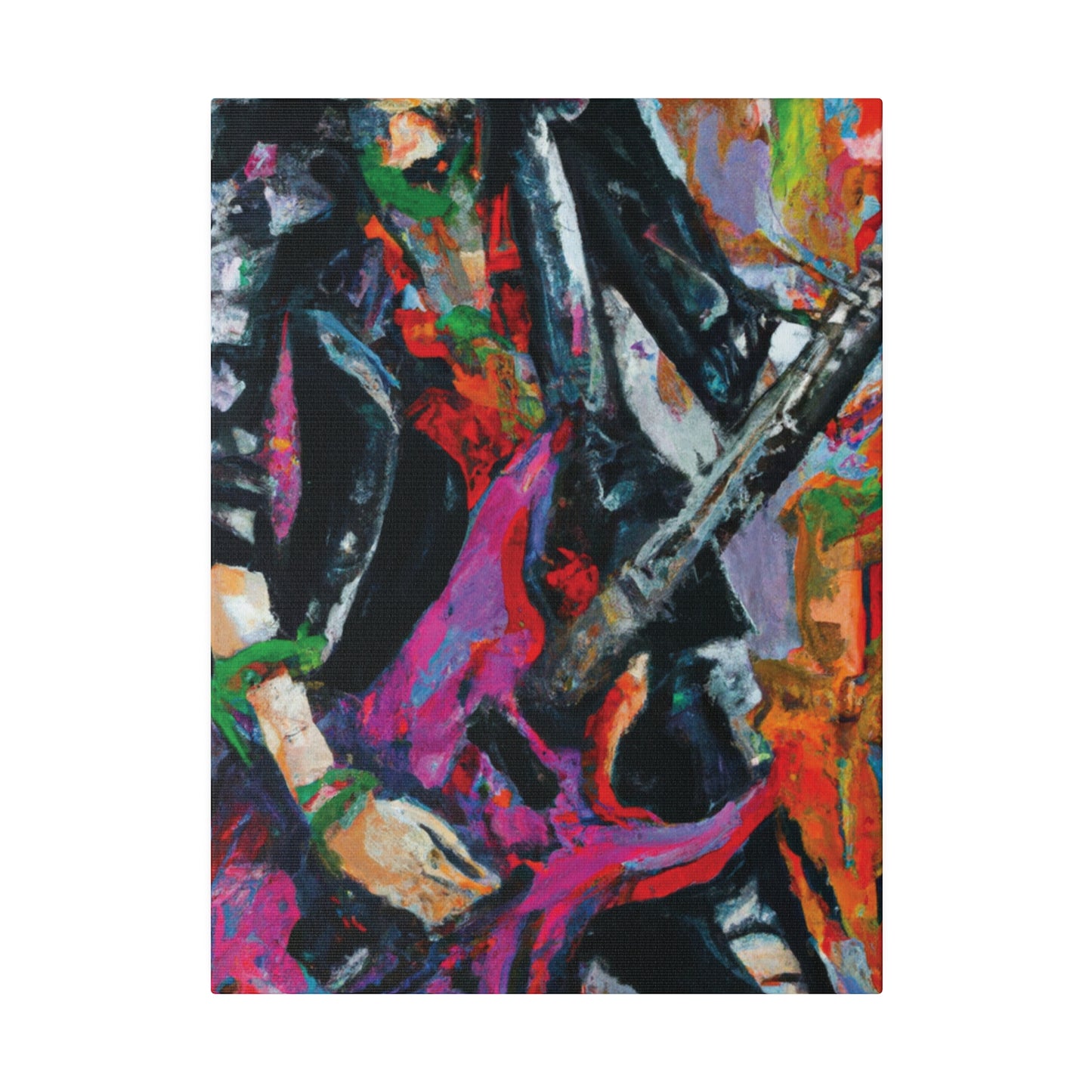 3622Z - Rockstar Oil Painting Style Print | Poster | Home Decor | Wall Art | Music Art | Canvas