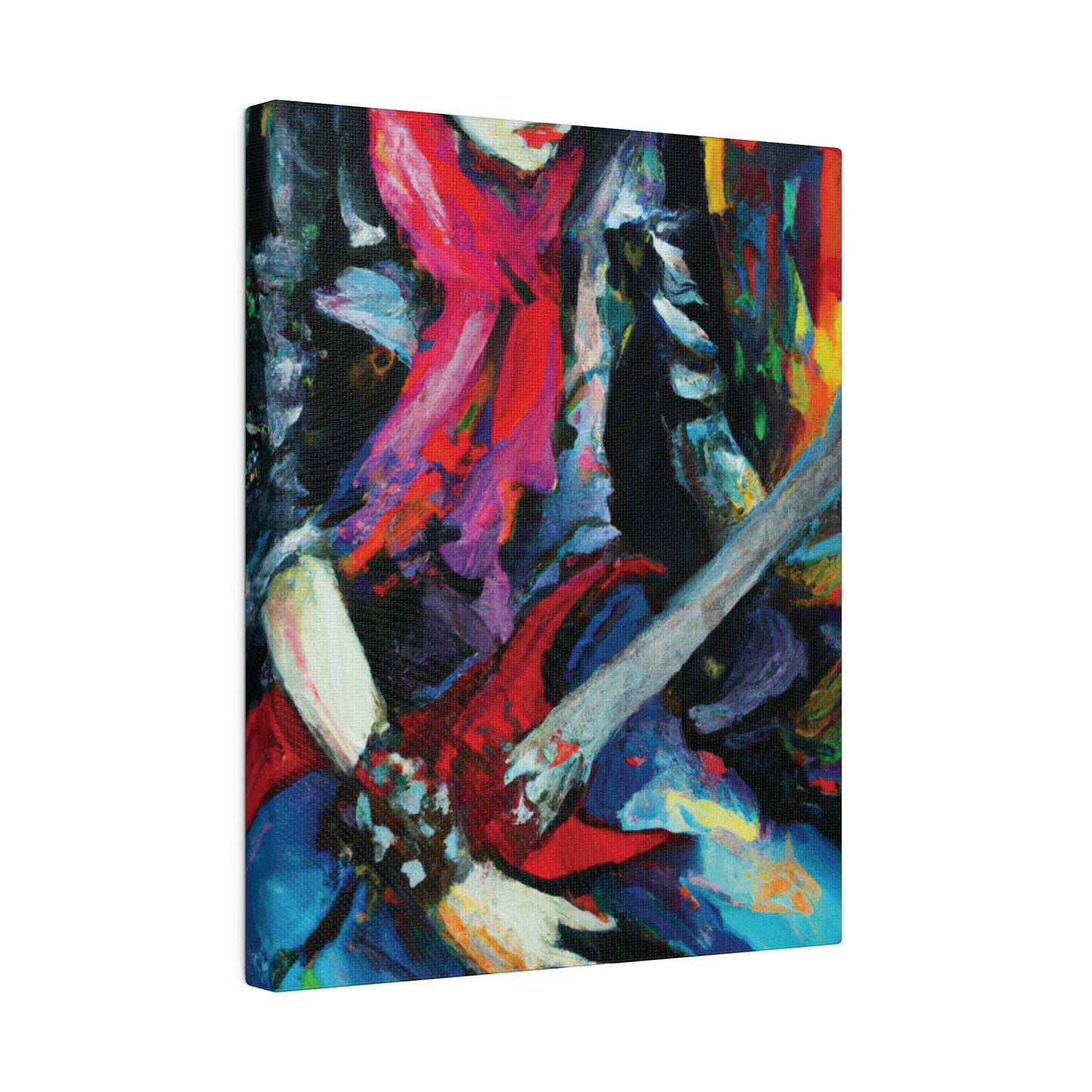 834A - Rockstar Oil Painting Style Print | Poster | Home Decor | Wall Art | Music Art | Canvas