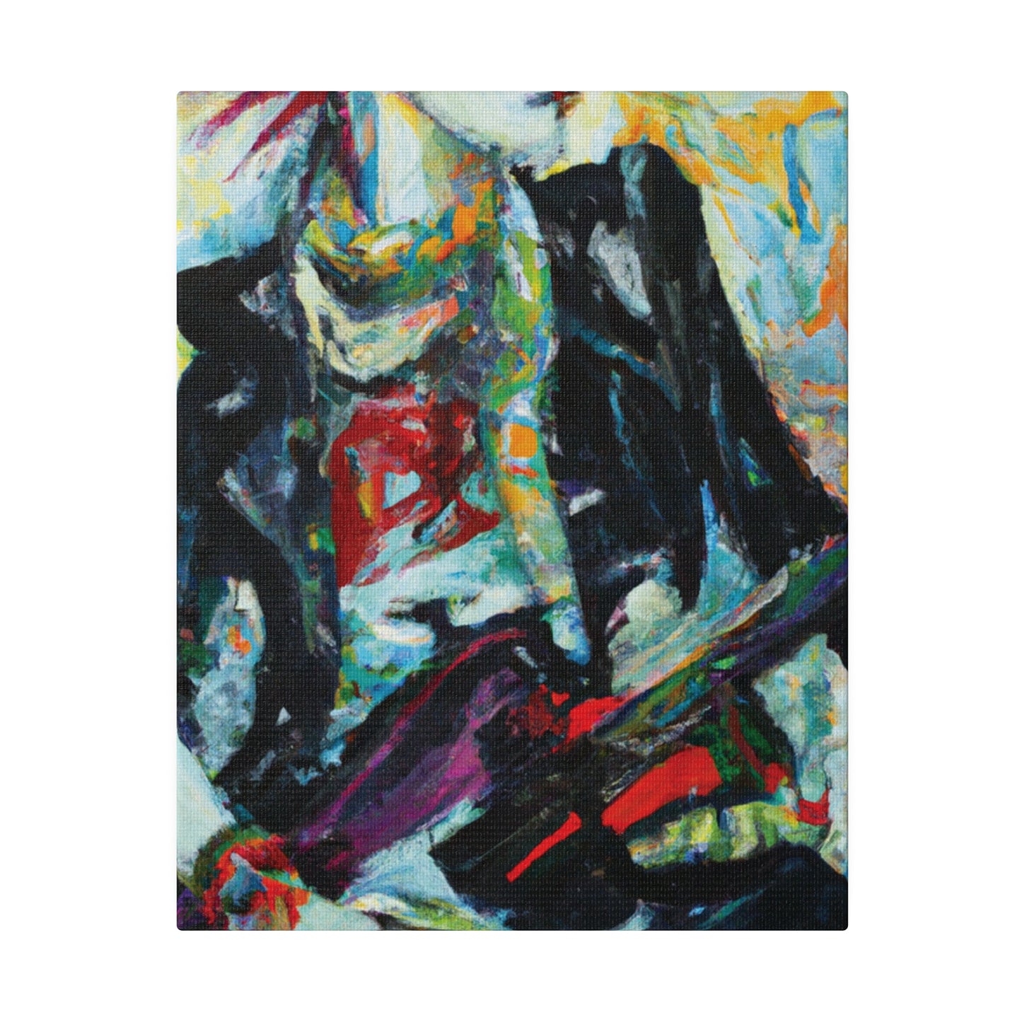 8915H - Rockstar Oil Painting Style Print | Poster | Home Decor | Wall Art | Music Art | Canvas