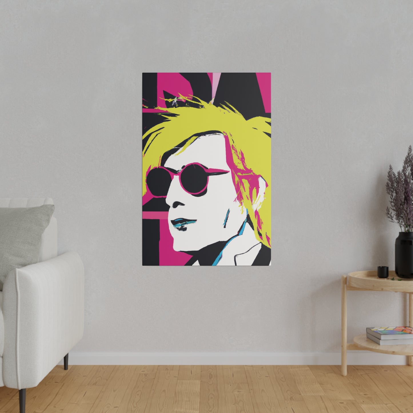 4231W - Rockstar Painting Print | Face | Abstract | Poster | Home Decor | Wall Art | Music Art | Canvas