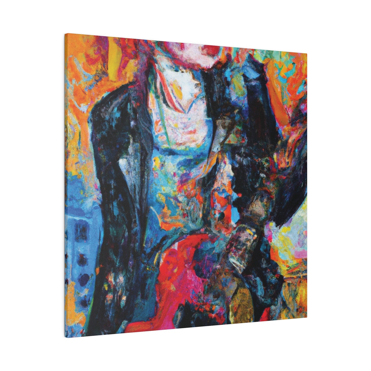 6278X - Rockstar Oil Painting Style Print | Poster | Home Decor | Wall Art | Music Art | Canvas