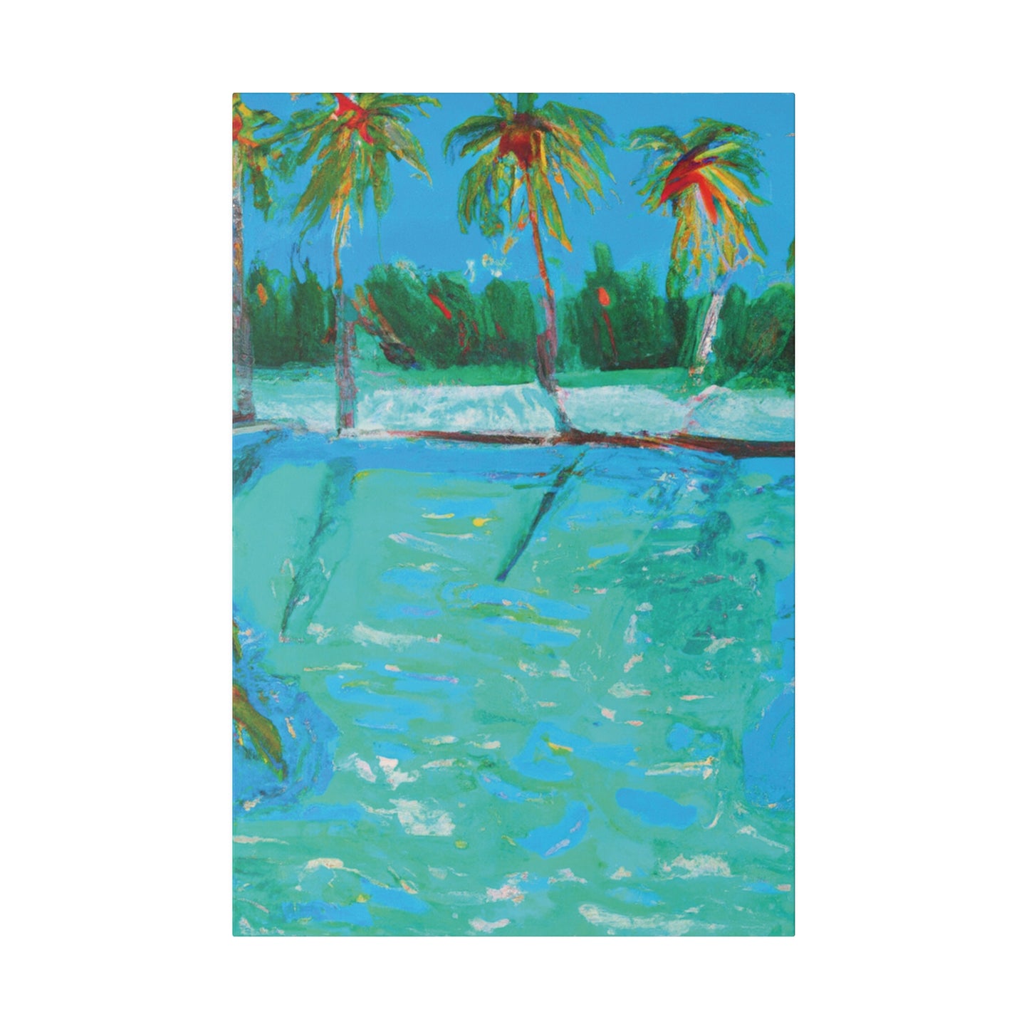 8483P - Bahamas Ocean Painting Print | Bahamas | Ocean | Beach | Poster | Home Decor | Wall Art | Canvas