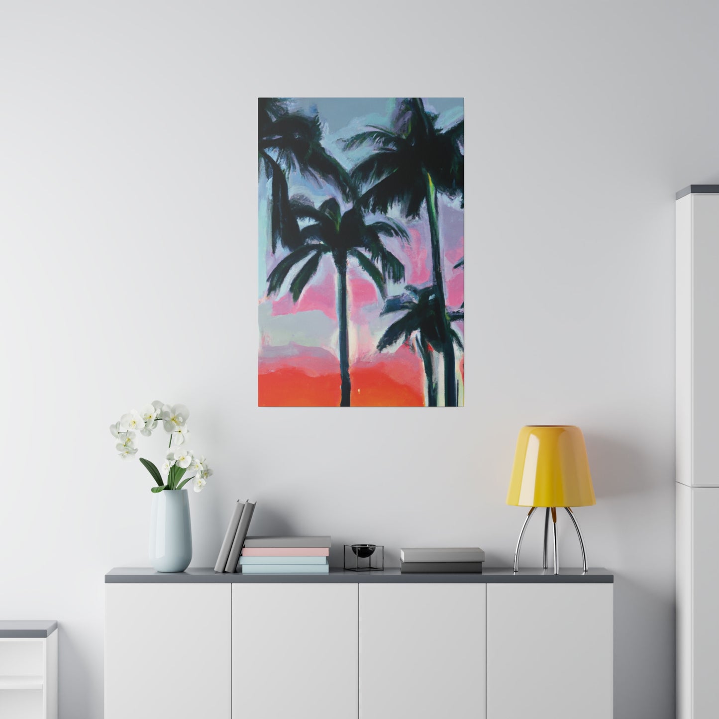 7629F - Miami Beach Sunset Painting Print | Miami | Beach | Sunset | Poster | Home Decor | Wall Art | Canvas