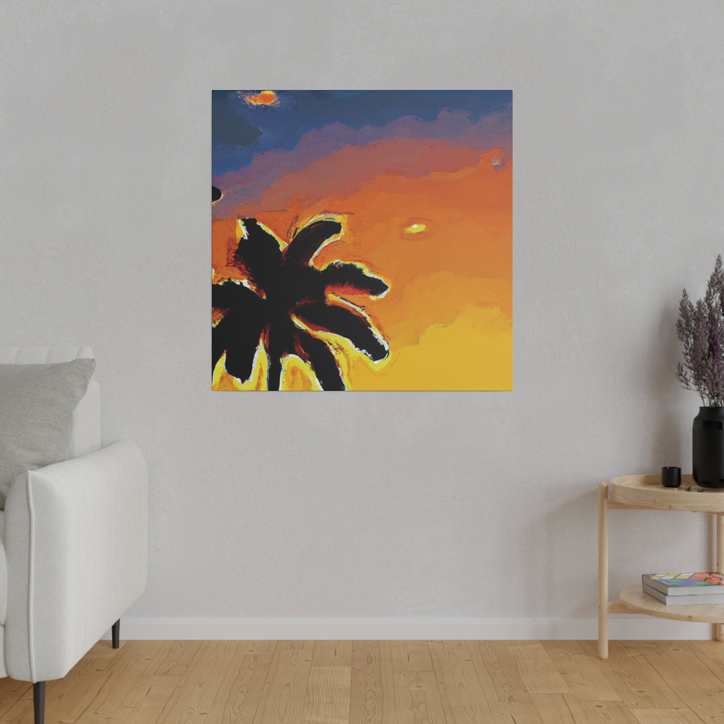 8720W - Miami Beach Sunset Painting Print | Miami | Beach | Sunset | Poster | Home Decor | Wall Art | Canvas
