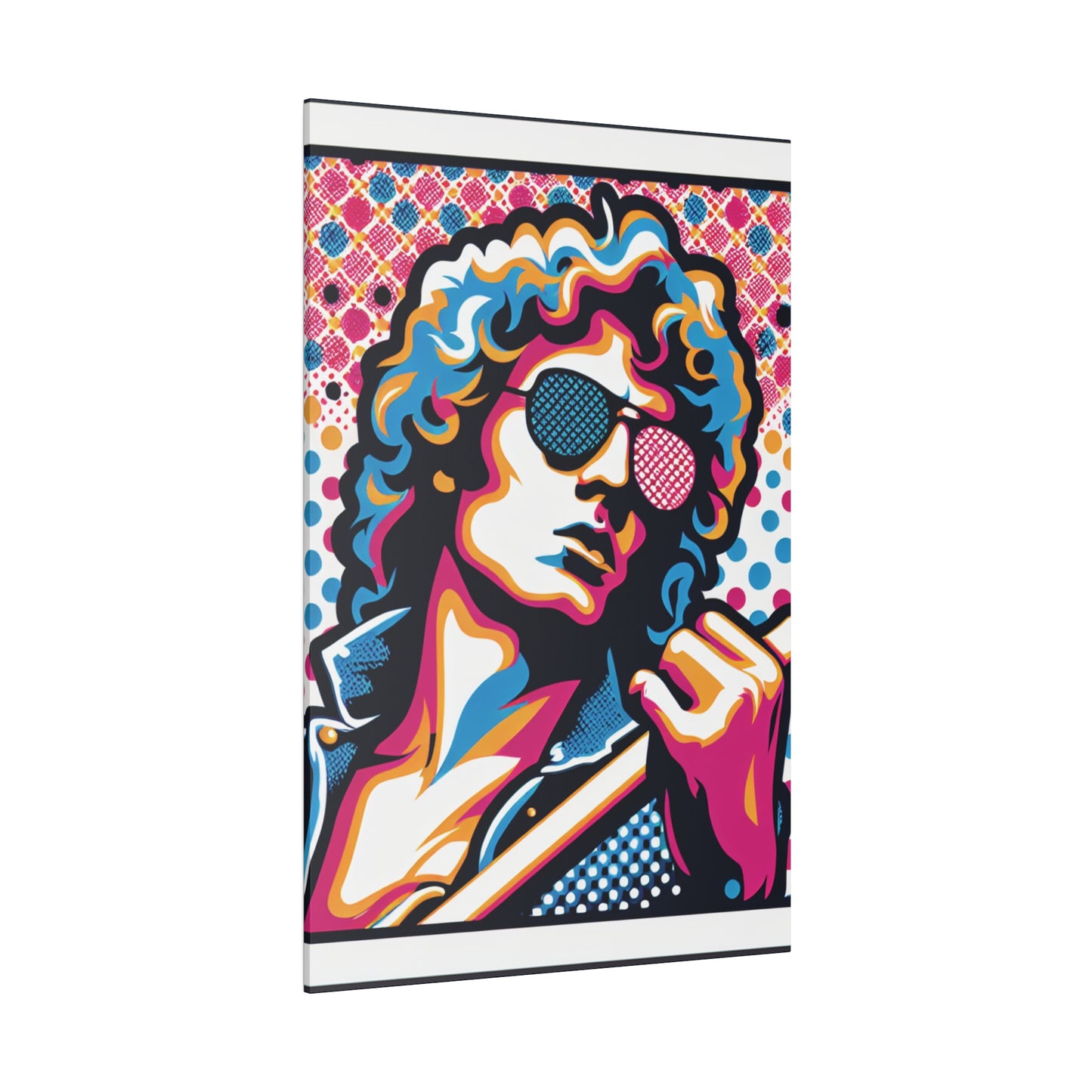 3572X - Rockstar Painting Print | Face | Abstract | Poster | Home Decor | Wall Art | Music Art | Canvas