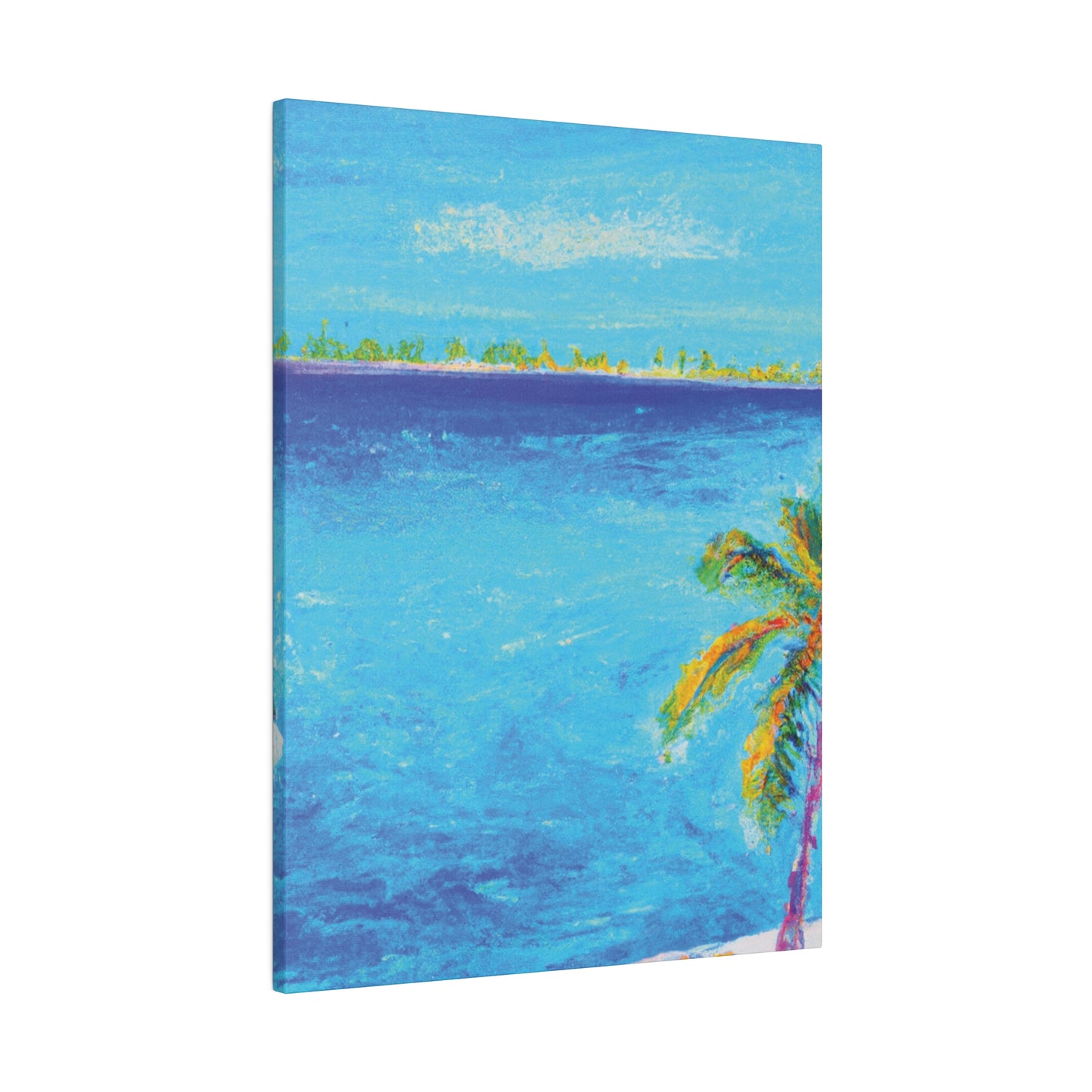 7666Q - Bahamas Ocean Painting Print | Bahamas | Ocean | Beach | Poster | Home Decor | Wall Art | Canvas