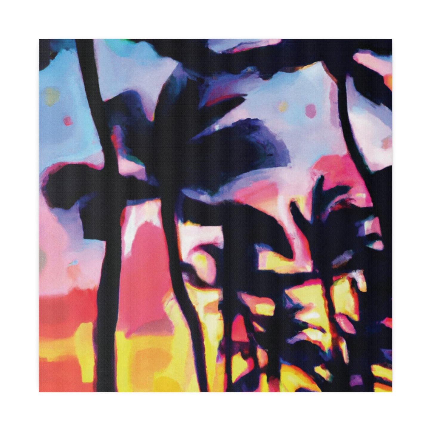 2637V - Miami Beach Sunset Painting Print | Miami | Beach | Sunset | Poster | Home Decor | Wall Art | Canvas