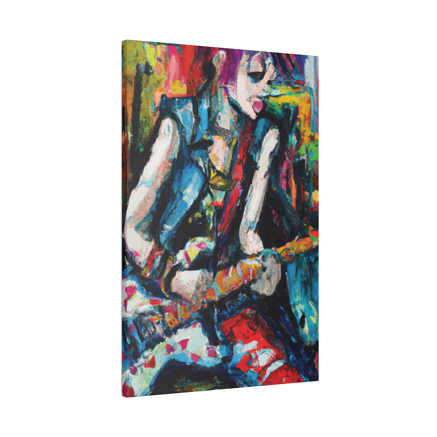 4521T - Rockstar Oil Painting Style Print | Poster | Home Decor | Wall Art | Music Art | Canvas