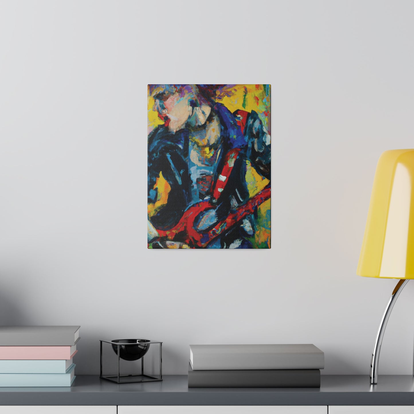 2249F - Rockstar Oil Painting Style Print | Poster | Home Decor | Wall Art | Music Art | Canvas