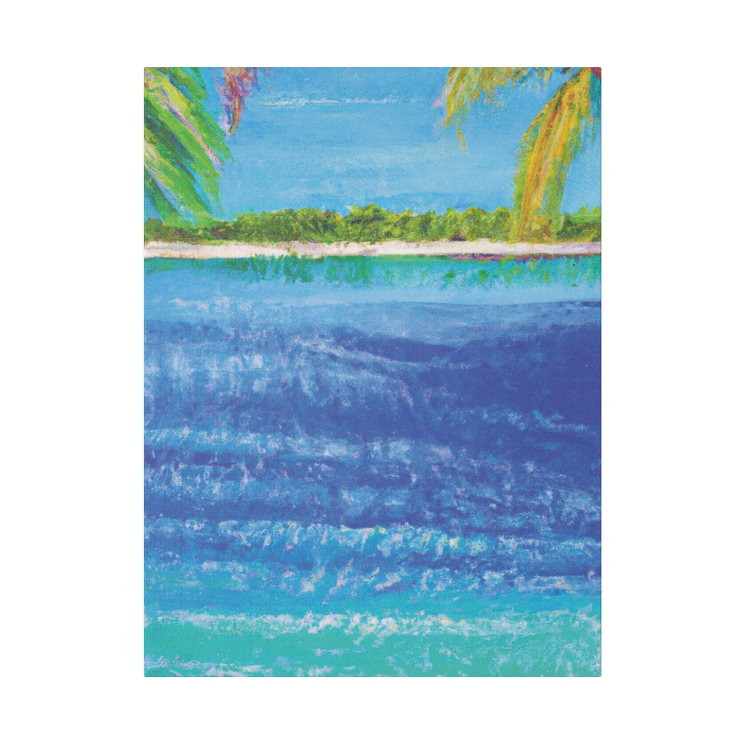 5045T - Bahamas Ocean Painting Print | Bahamas | Ocean | Beach | Poster | Home Decor | Wall Art | Canvas