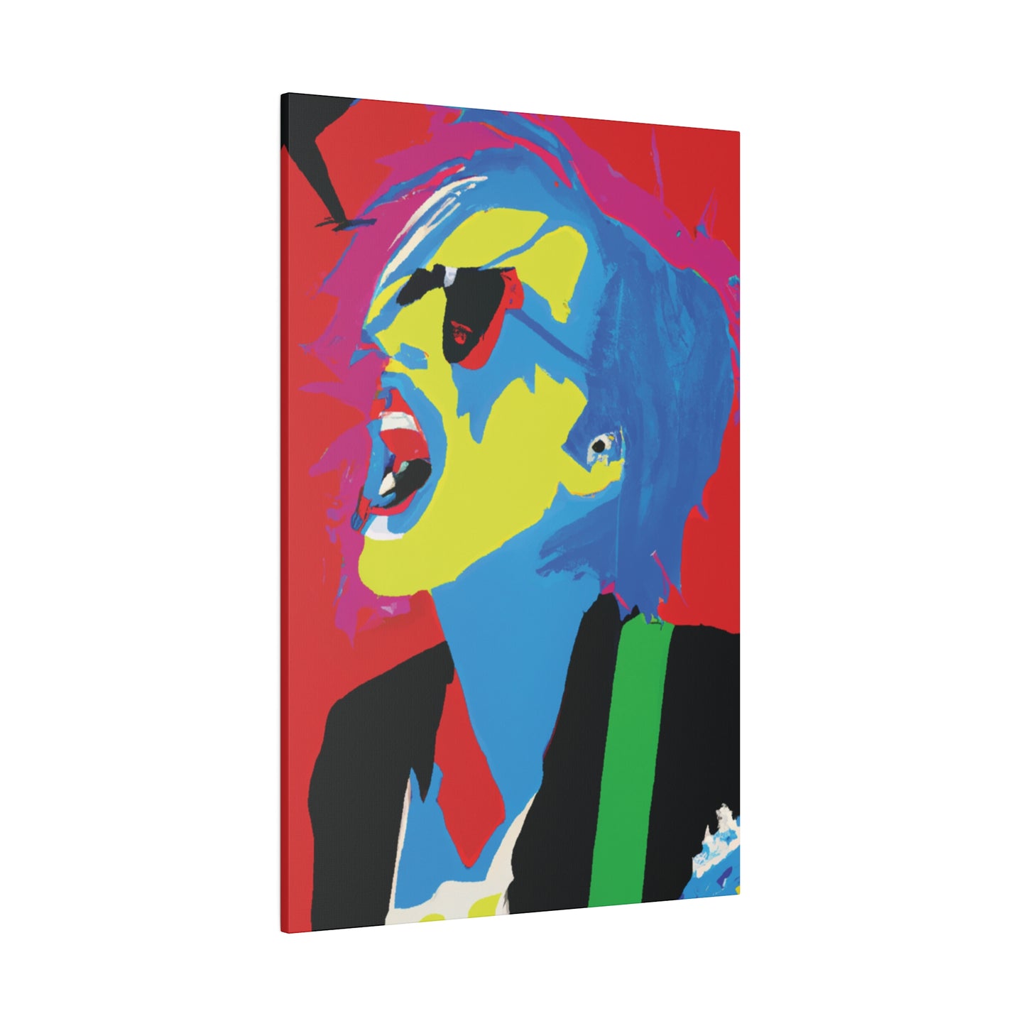 7805M - Rockstar Painting Print | Face | Abstract | Poster | Home Decor | Wall Art | Music Art | Canvas