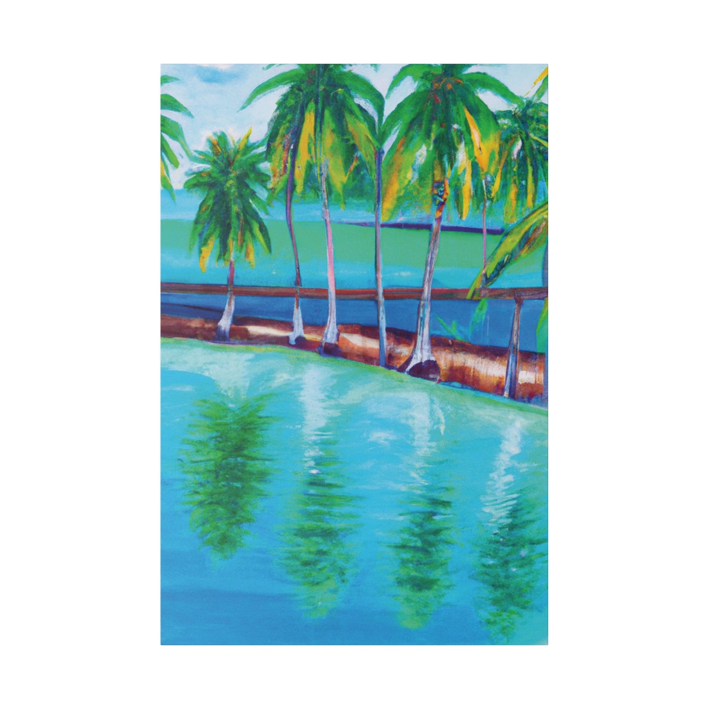 9214C - Bahamas Ocean Painting Print | Bahamas | Ocean | Beach | Poster | Home Decor | Wall Art | Canvas