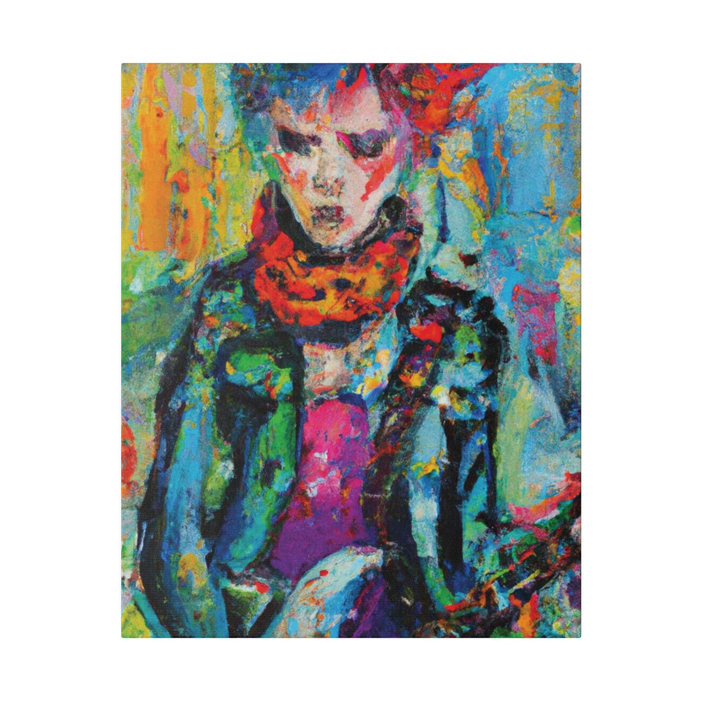 9432X - Rockstar Oil Painting Style Print | Poster | Home Decor | Wall Art | Music Art | Canvas