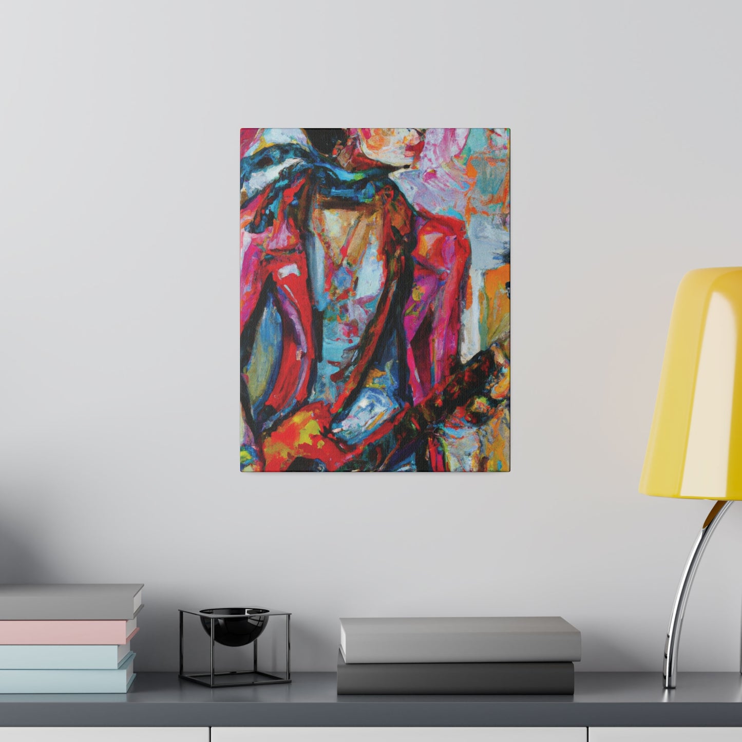5694F - Rockstar Oil Painting Style Print | Poster | Home Decor | Wall Art | Music Art | Canvas