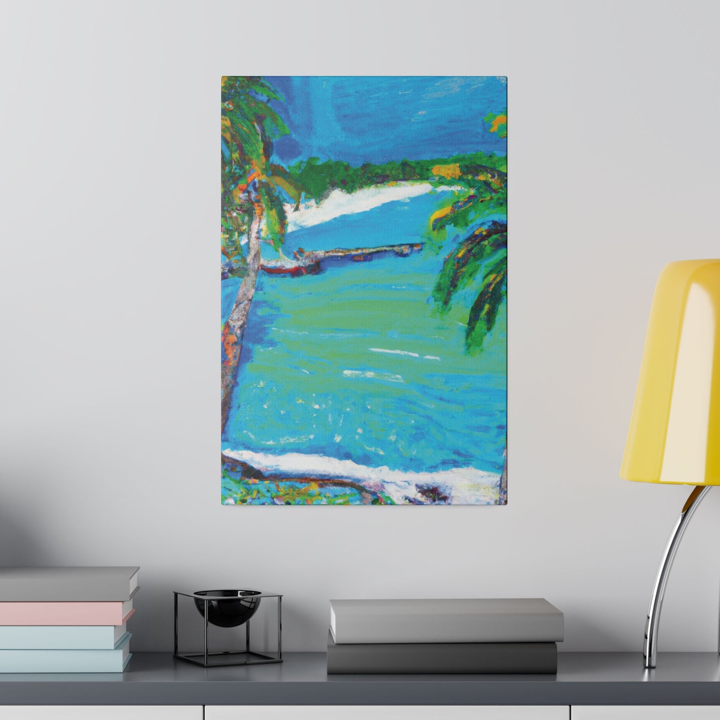 2499M - Bahamas Ocean Painting Print | Bahamas | Ocean | Beach | Poster | Home Decor | Wall Art | Canvas