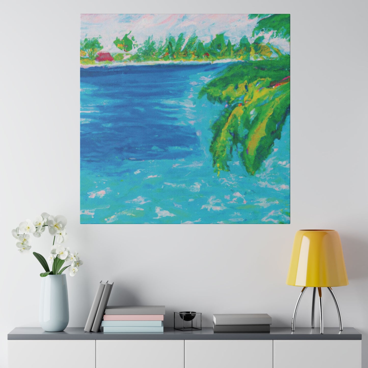 3265X - Bahamas Ocean Painting Print | Bahamas | Ocean | Beach | Poster | Home Decor | Wall Art | Canvas