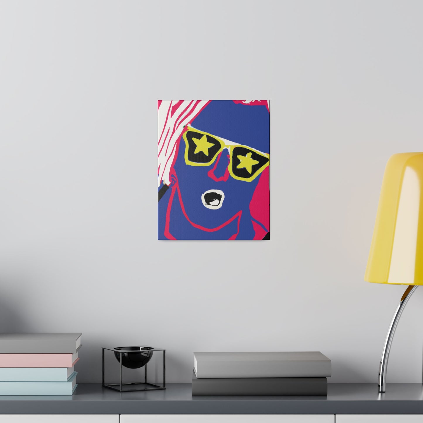 2409U - Rockstar Painting Print | Face | Abstract | Poster | Home Decor | Wall Art | Music Art | Canvas