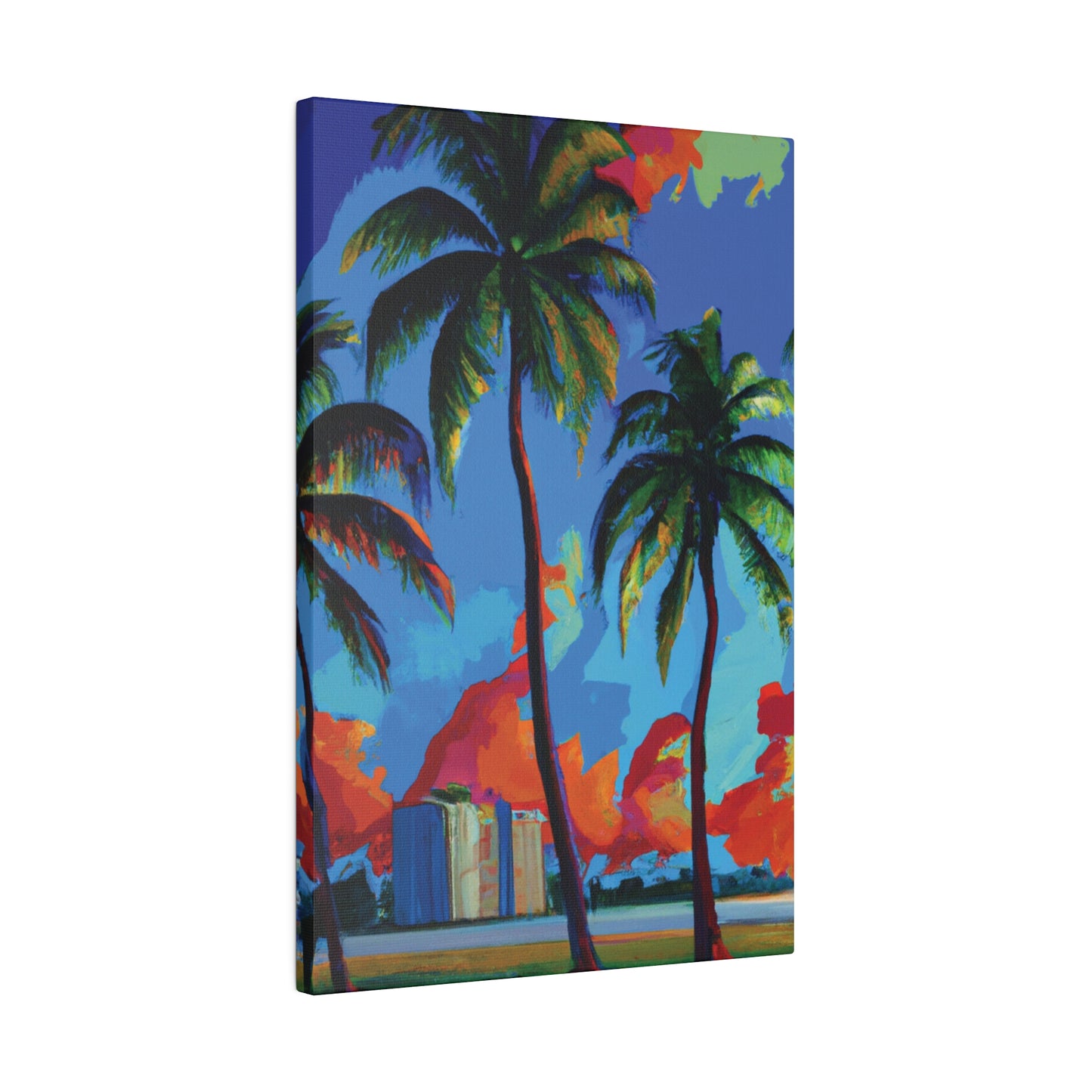 7382G - Miami Beach Sunset Painting Print | Miami | Beach | Sunset | Poster | Home Decor | Wall Art | Canvas