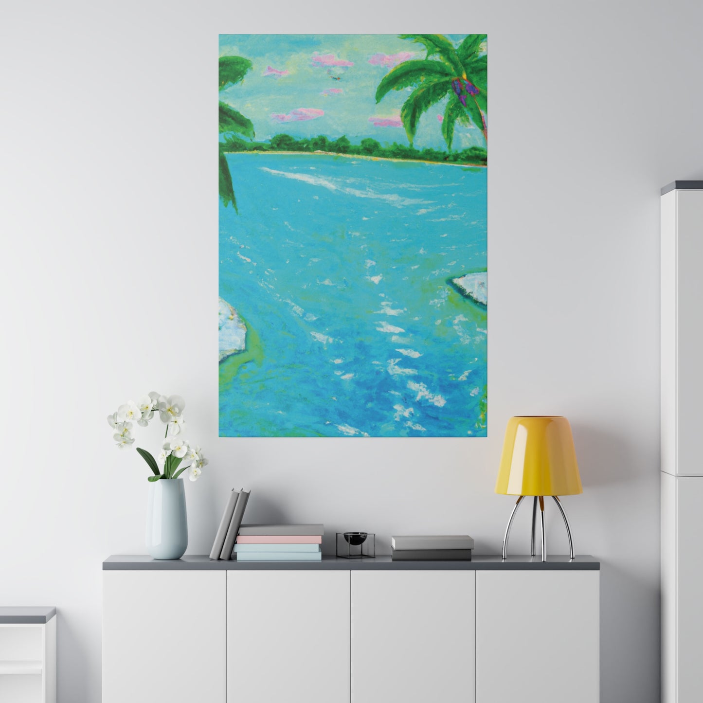 6527F - Bahamas Ocean Painting Print | Bahamas | Ocean | Beach | Poster | Home Decor | Wall Art | Canvas