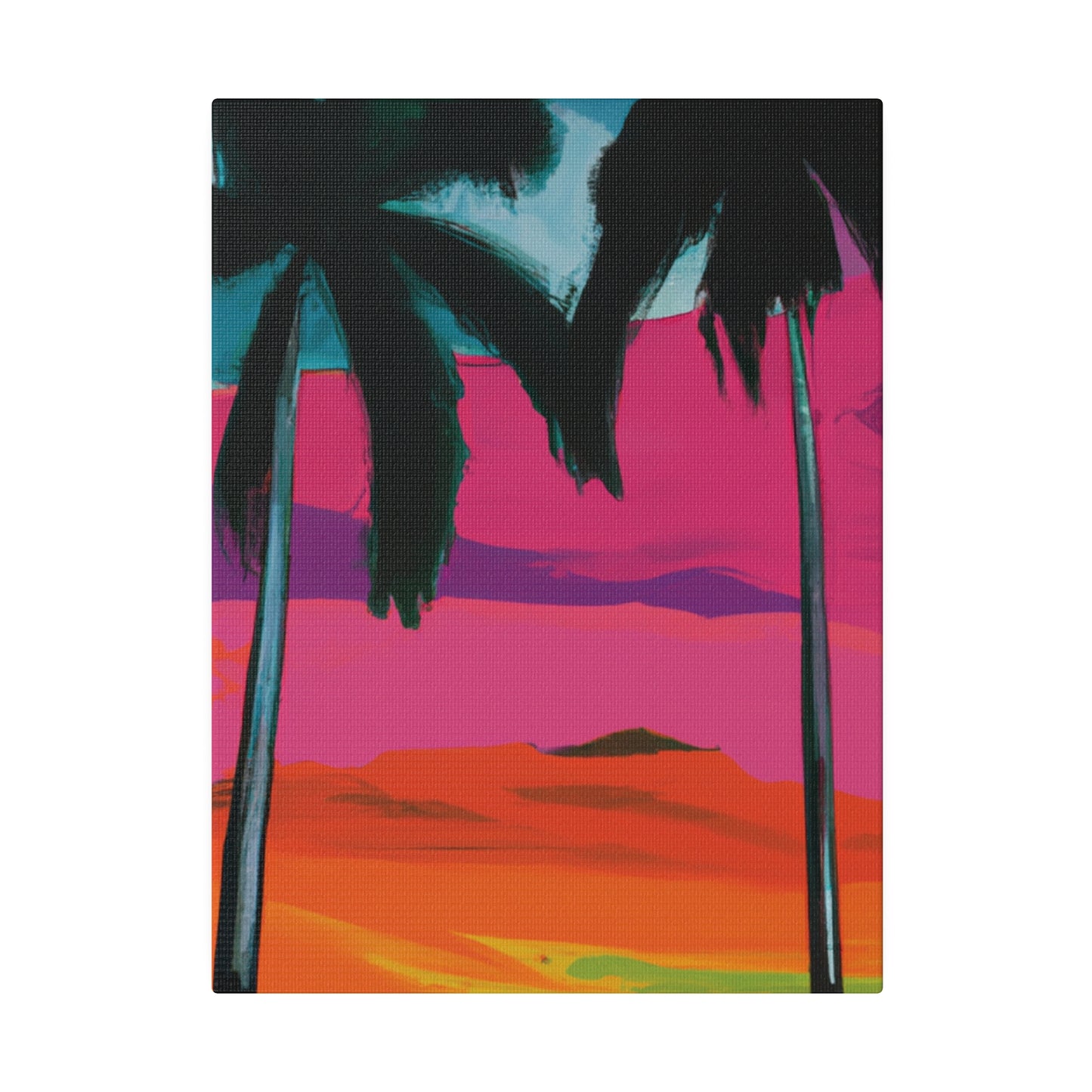 9027A - Miami Beach Sunset Painting Print | Miami | Beach | Sunset | Poster | Home Decor | Wall Art | Canvas