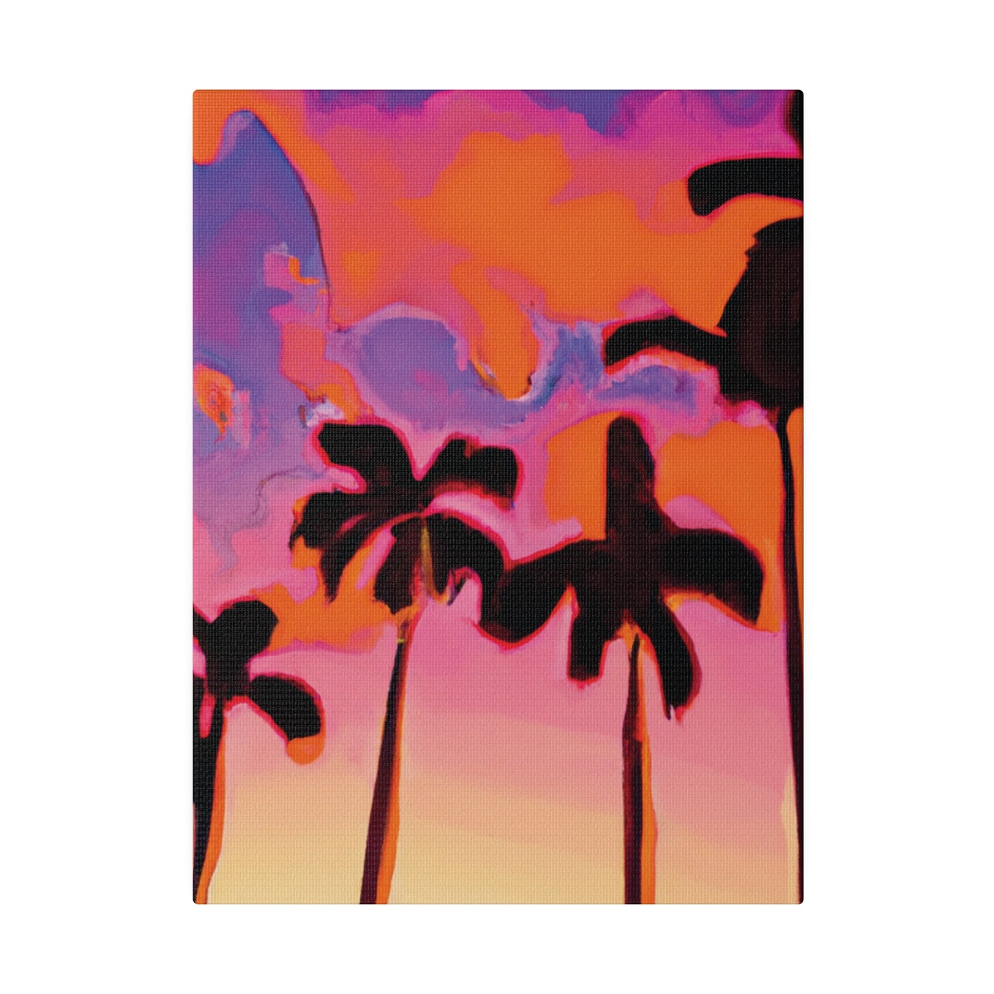 7182U - Miami Beach Sunset Painting Print | Miami | Beach | Sunset | Poster | Home Decor | Wall Art | Canvas