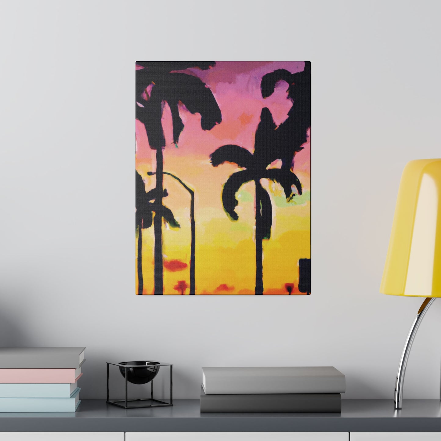 1792J - Miami Beach Sunset Painting Print | Miami | Beach | Sunset | Poster | Home Decor | Wall Art | Canvas