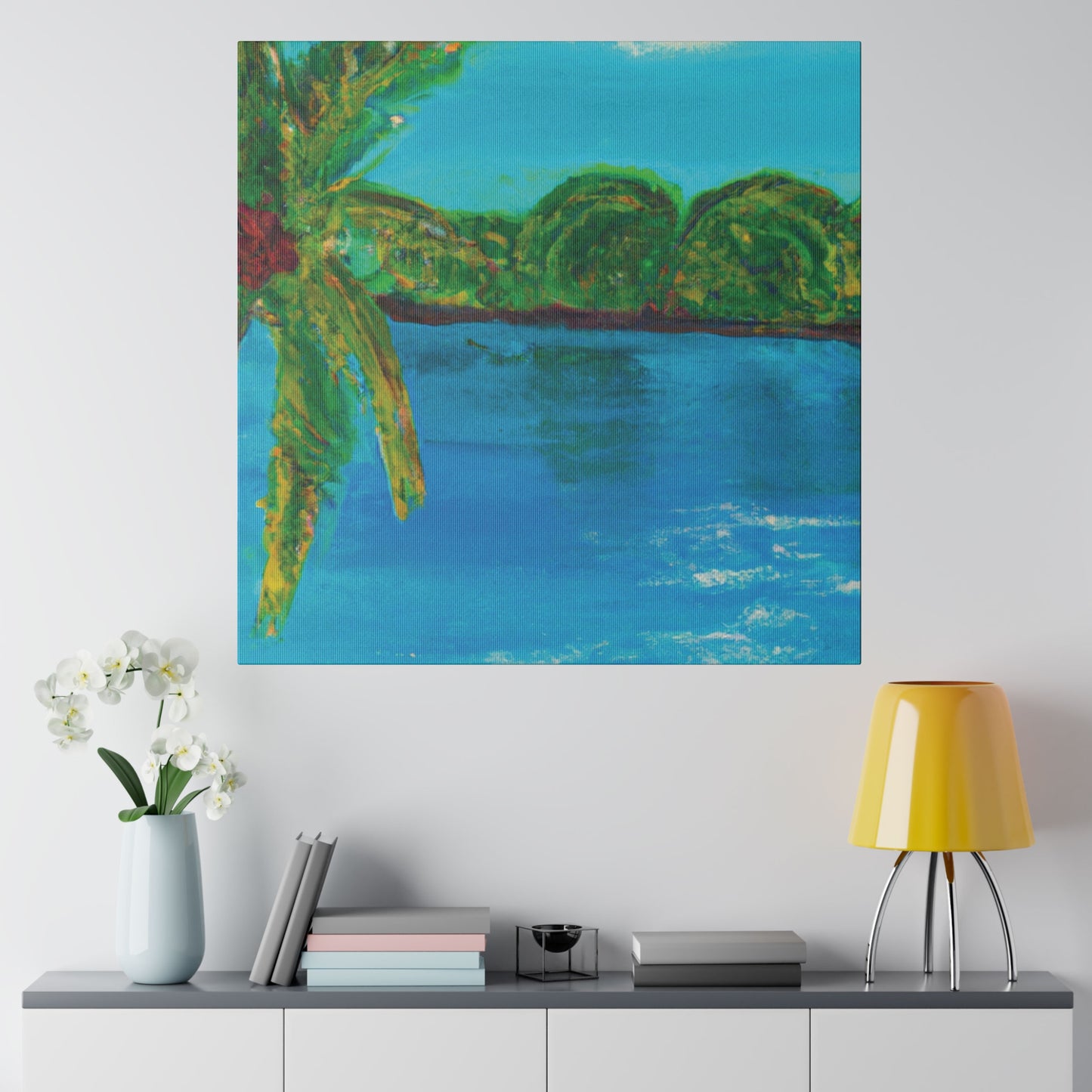 4245A - Bahamas Ocean Painting Print | Bahamas | Ocean | Beach | Poster | Home Decor | Wall Art | Canvas