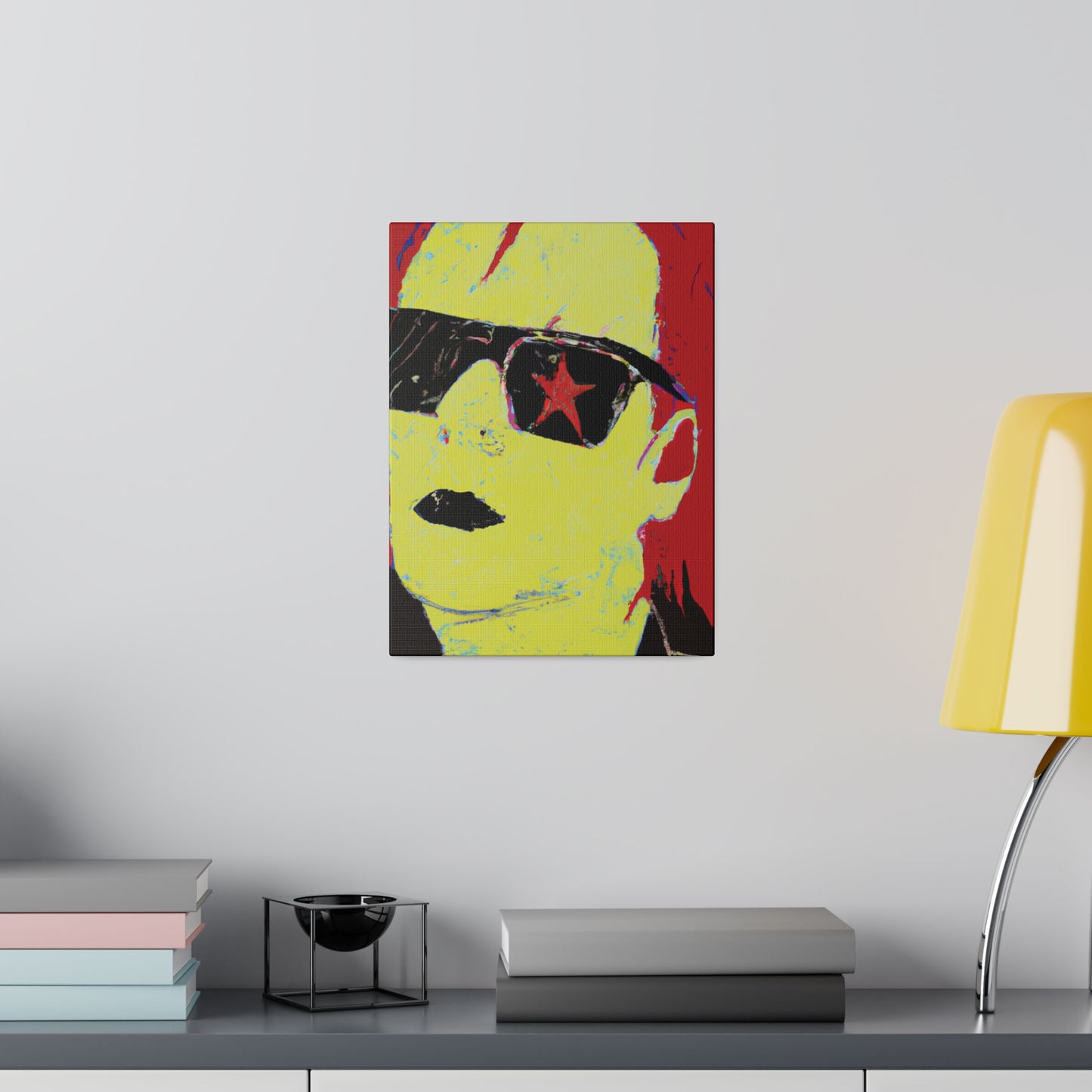 4792S - Rockstar Painting Print | Face | Abstract | Poster | Home Decor | Wall Art | Music Art | Canvas