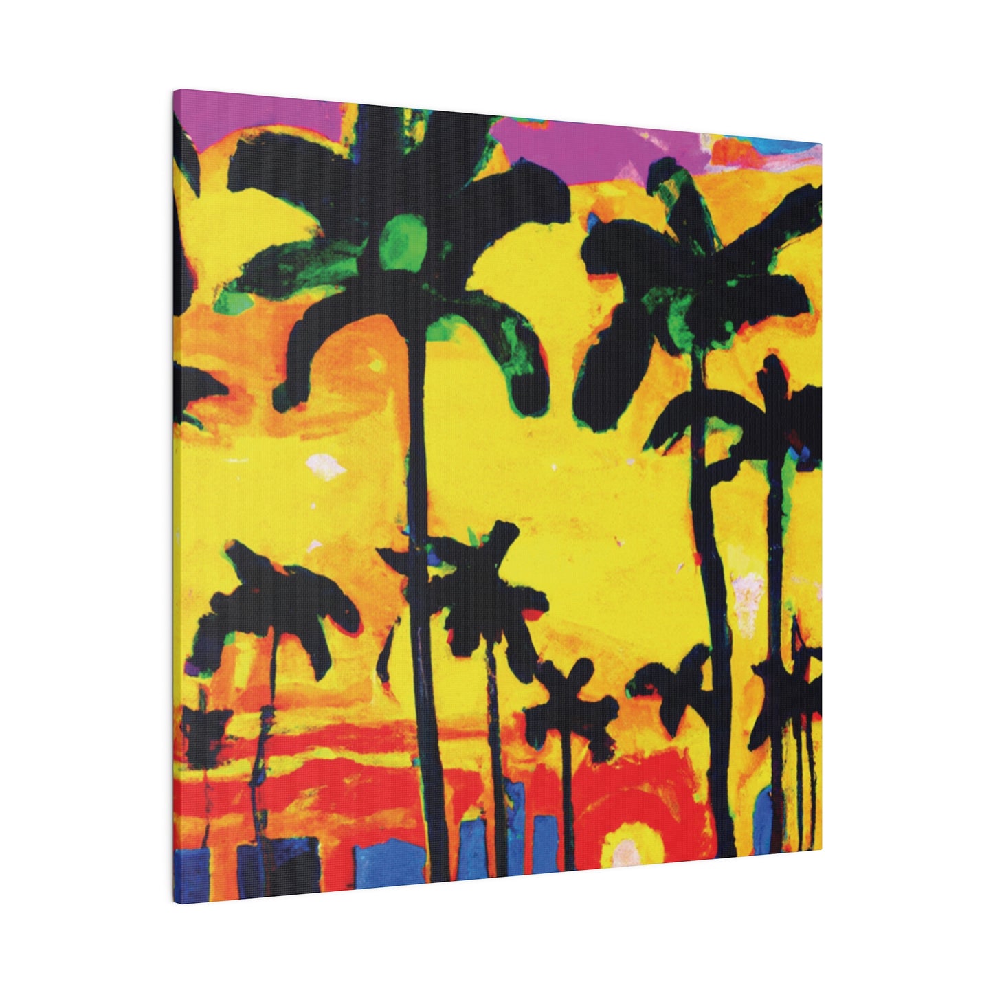 9497Z - Miami Beach Sunset Painting Print | Miami | Beach | Sunset | Poster | Home Decor | Wall Art | Canvas