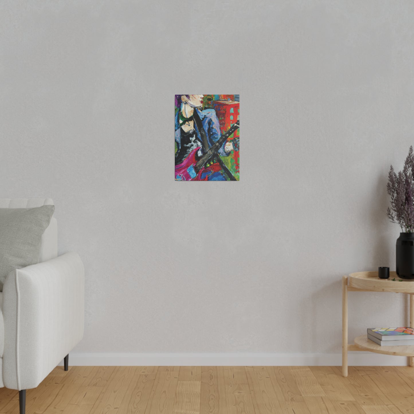 9194H - Rockstar Oil Painting Style Print | Poster | Home Decor | Wall Art | Music Art | Canvas
