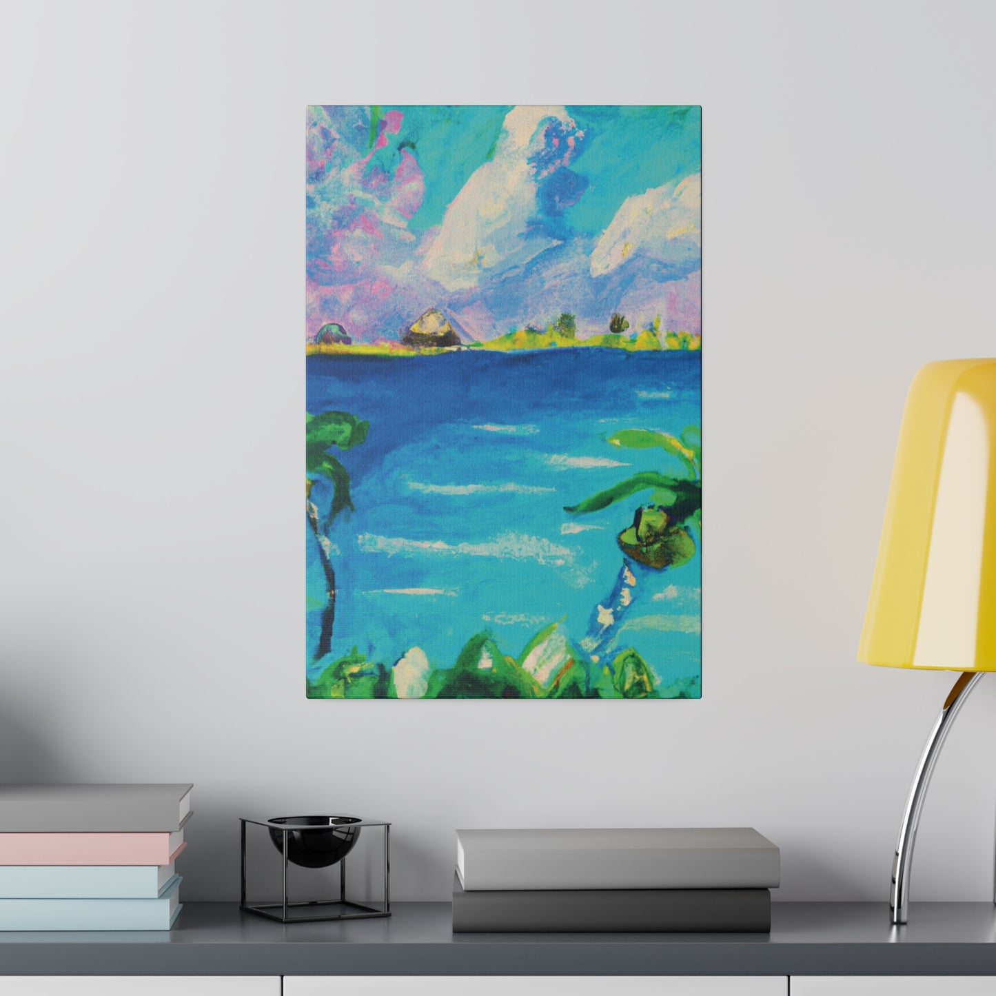 5634K - Bahamas Ocean Painting Print | Bahamas | Ocean | Beach | Poster | Home Decor | Wall Art | Canvas