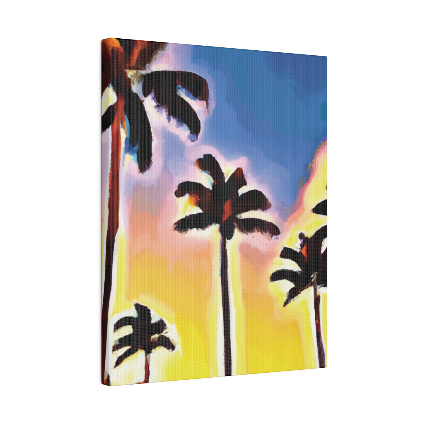 3437Q - Miami Beach Sunset Painting Print | Miami | Beach | Sunset | Poster | Home Decor | Wall Art | Canvas