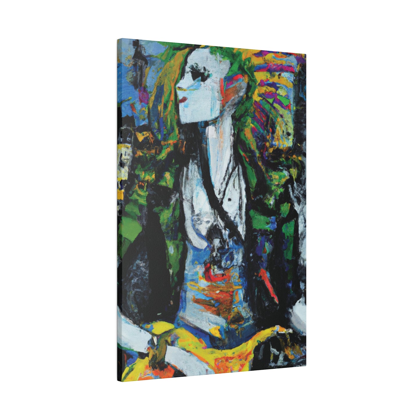 2708A - Rockstar Oil Painting Style Print | Poster | Home Decor | Wall Art | Music Art | Canvas