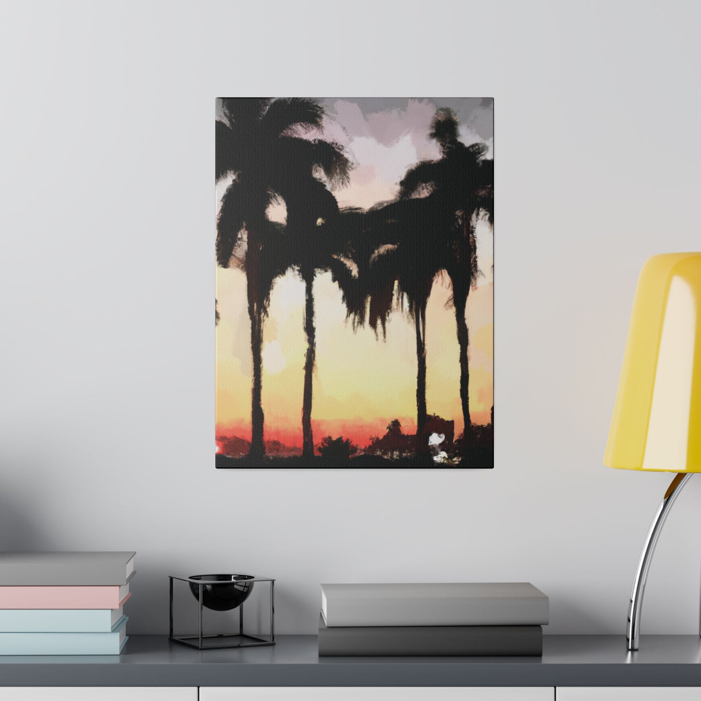 4763J - Miami Beach Sunset Painting Print | Miami | Beach | Sunset | Poster | Home Decor | Wall Art | Canvas