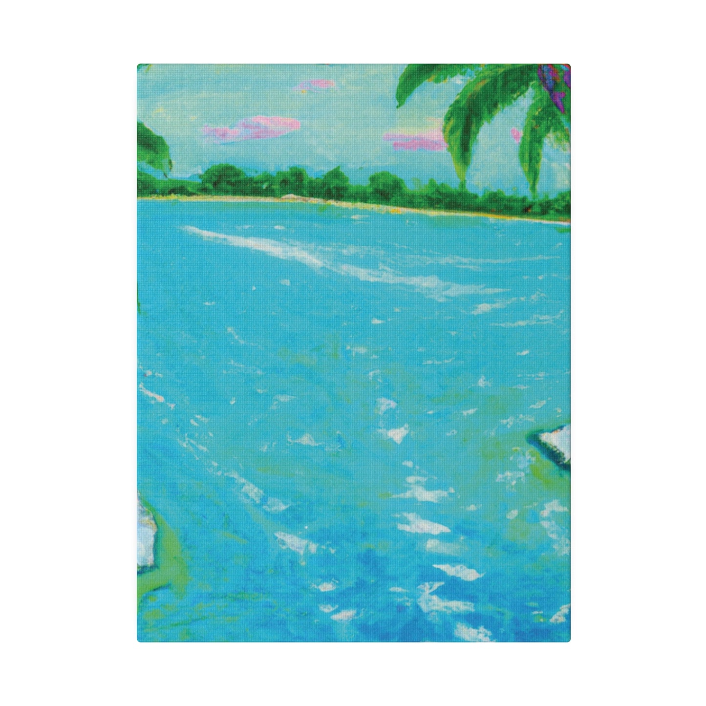 6527F - Bahamas Ocean Painting Print | Bahamas | Ocean | Beach | Poster | Home Decor | Wall Art | Canvas
