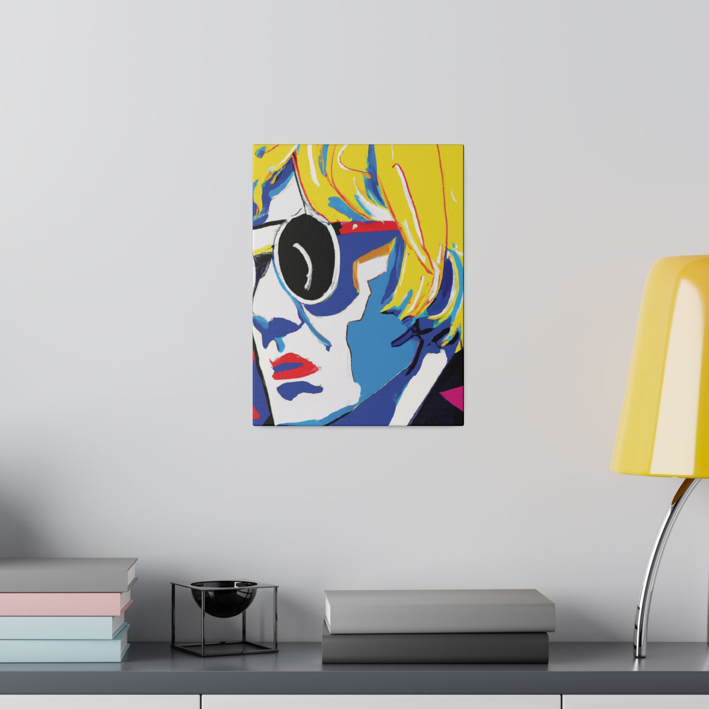 6259E - Rockstar Painting Print | Face | Abstract | Poster | Home Decor | Wall Art | Music Art | Canvas