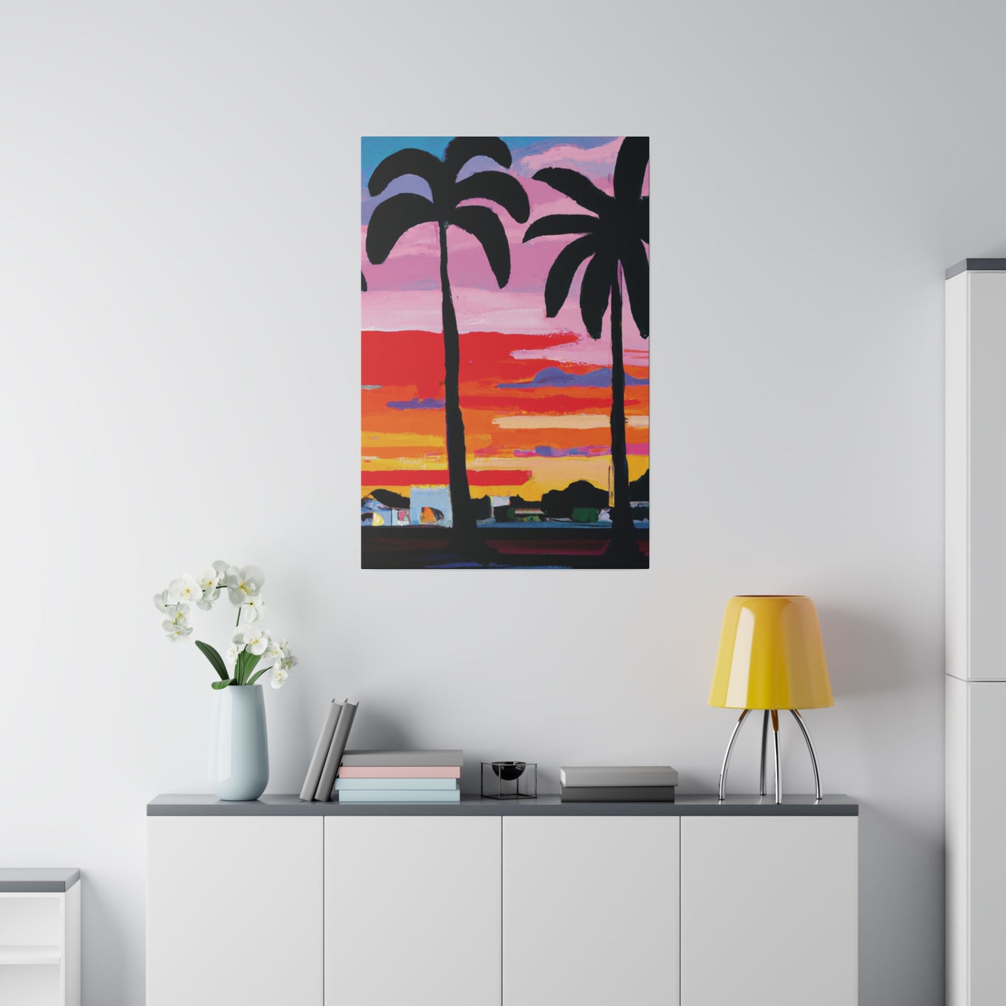 8284X - Miami Beach Sunset Painting Print | Miami | Beach | Sunset | Poster | Home Decor | Wall Art | Canvas