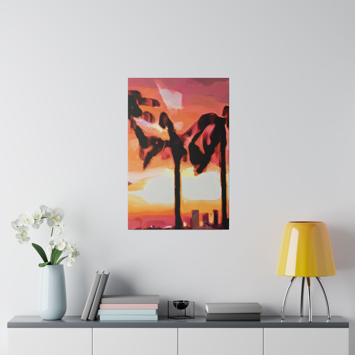 6372O - Miami Beach Sunset Painting Print | Miami | Beach | Sunset | Poster | Home Decor | Wall Art | Canvas