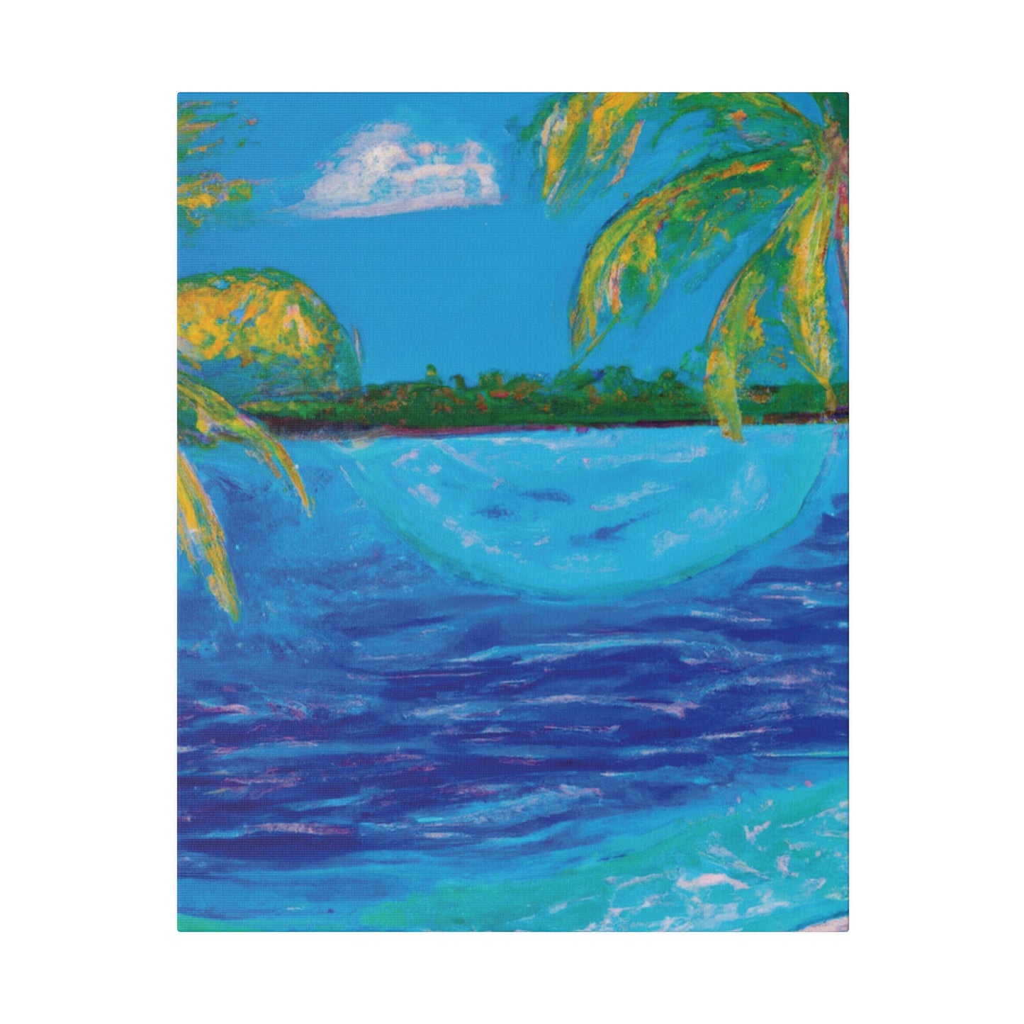 6704T - Bahamas Ocean Painting Print | Bahamas | Ocean | Beach | Poster | Home Decor | Wall Art | Canvas