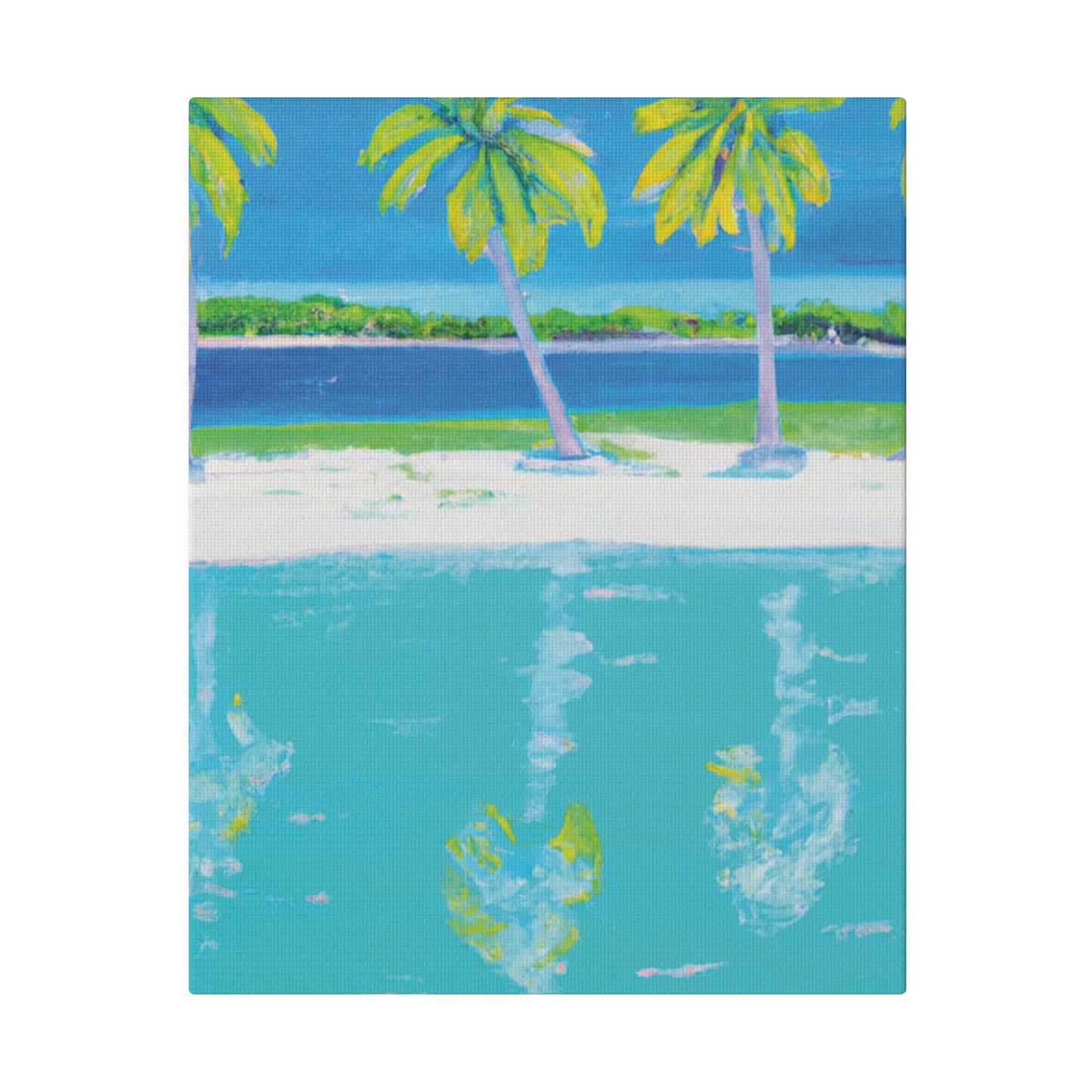 2196Z - Bahamas Ocean Painting Print | Bahamas | Ocean | Beach | Poster | Home Decor | Wall Art | Canvas