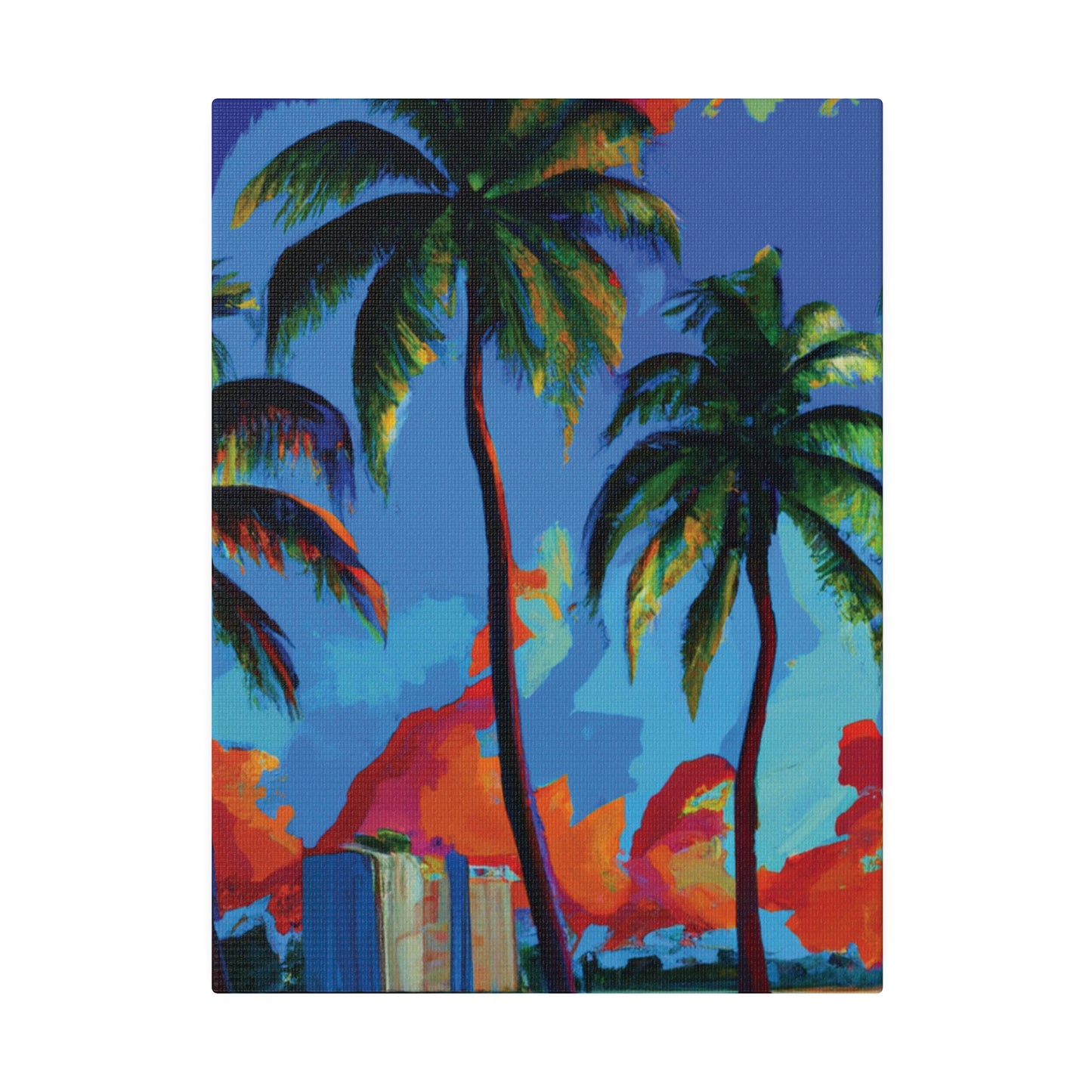 7382G - Miami Beach Sunset Painting Print | Miami | Beach | Sunset | Poster | Home Decor | Wall Art | Canvas