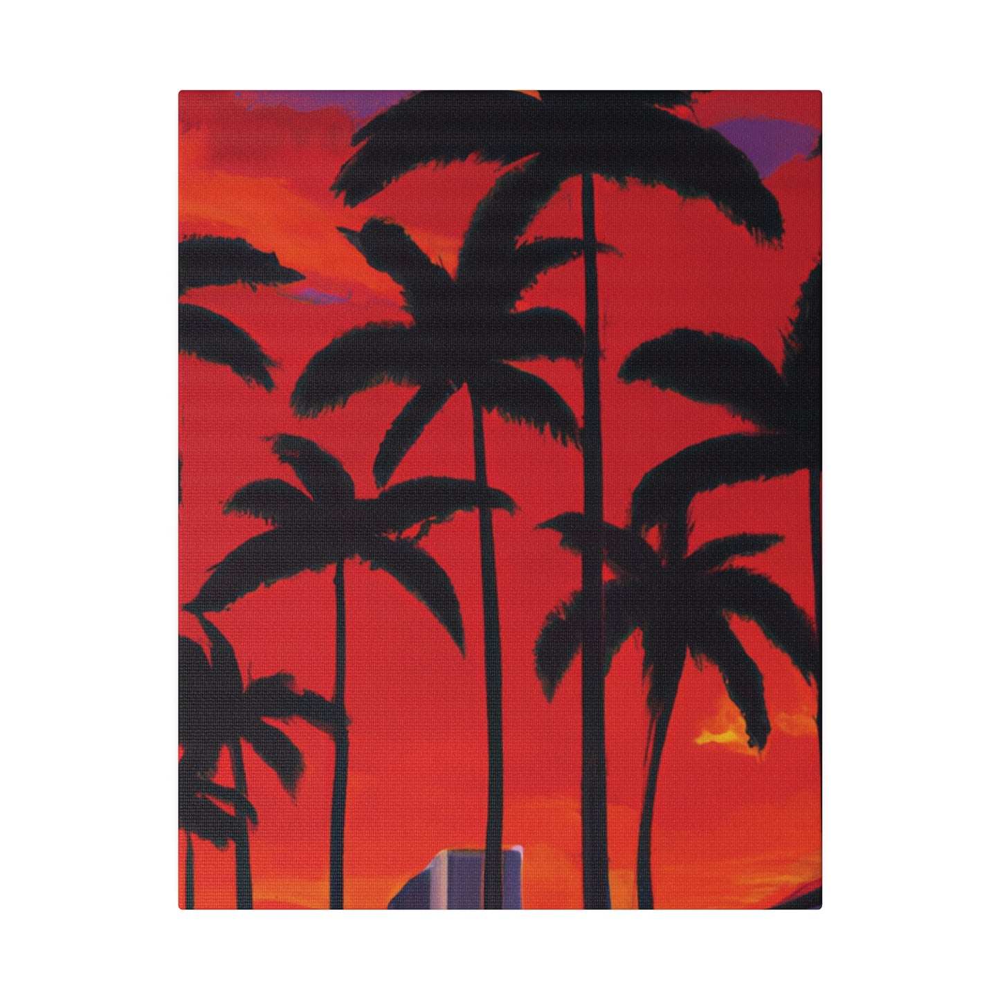 7261M - Miami Beach Sunset Painting Print | Miami | Beach | Sunset | Poster | Home Decor | Wall Art | Canvas