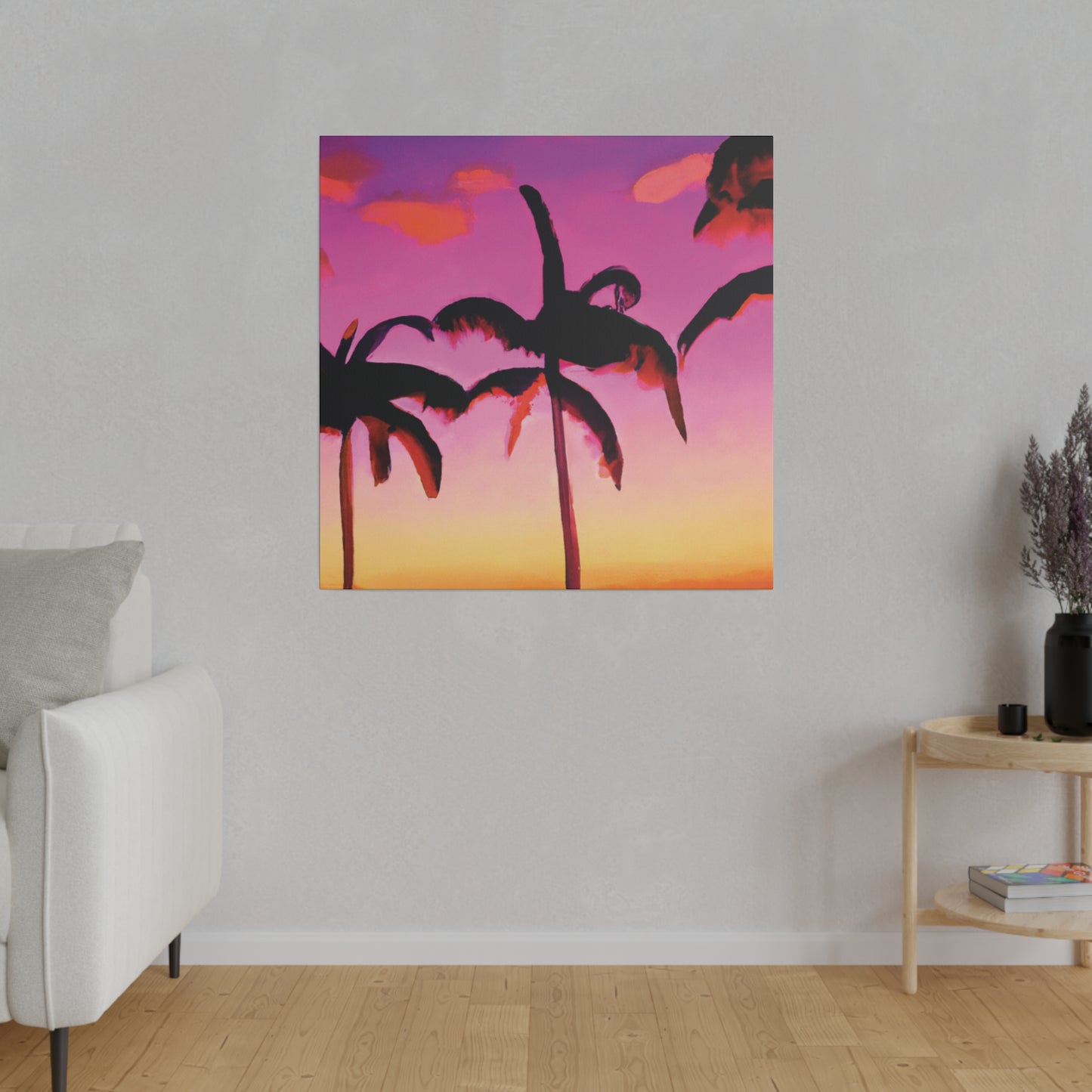 5426A - Miami Beach Sunset Painting Print | Miami | Beach | Sunset | Poster | Home Decor | Wall Art | Canvas