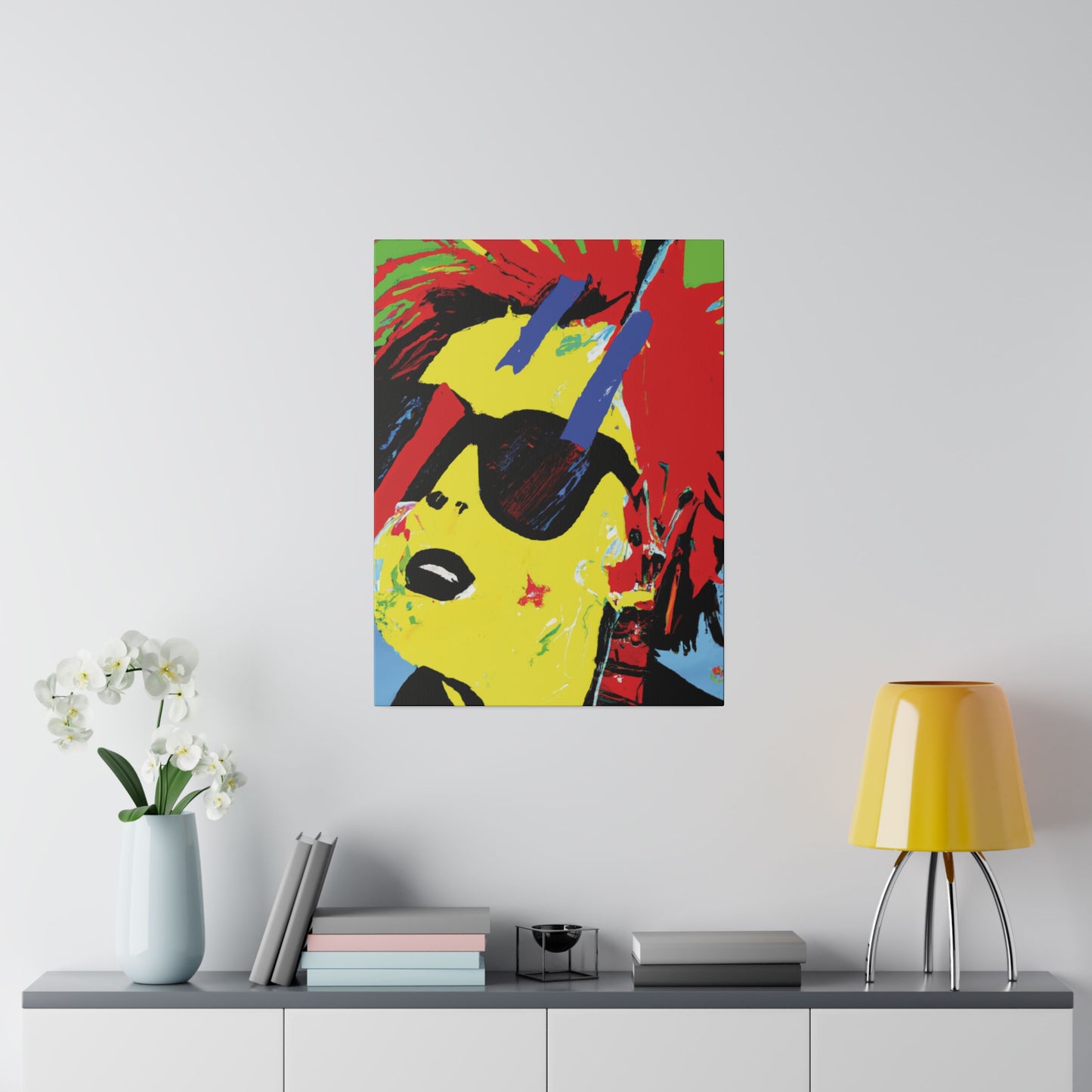 7482U - Rockstar Painting Print | Face | Abstract | Poster | Home Decor | Wall Art | Music Art | Canvas