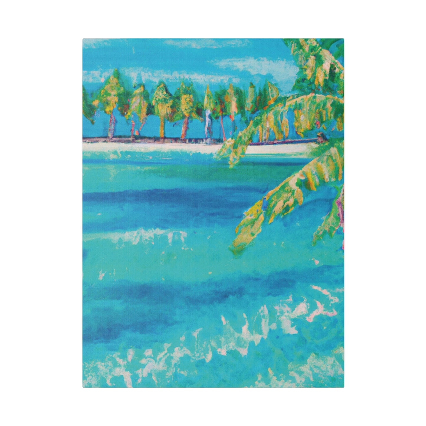 6000X - Bahamas Ocean Painting Print | Bahamas | Ocean | Beach | Poster | Home Decor | Wall Art | Canvas