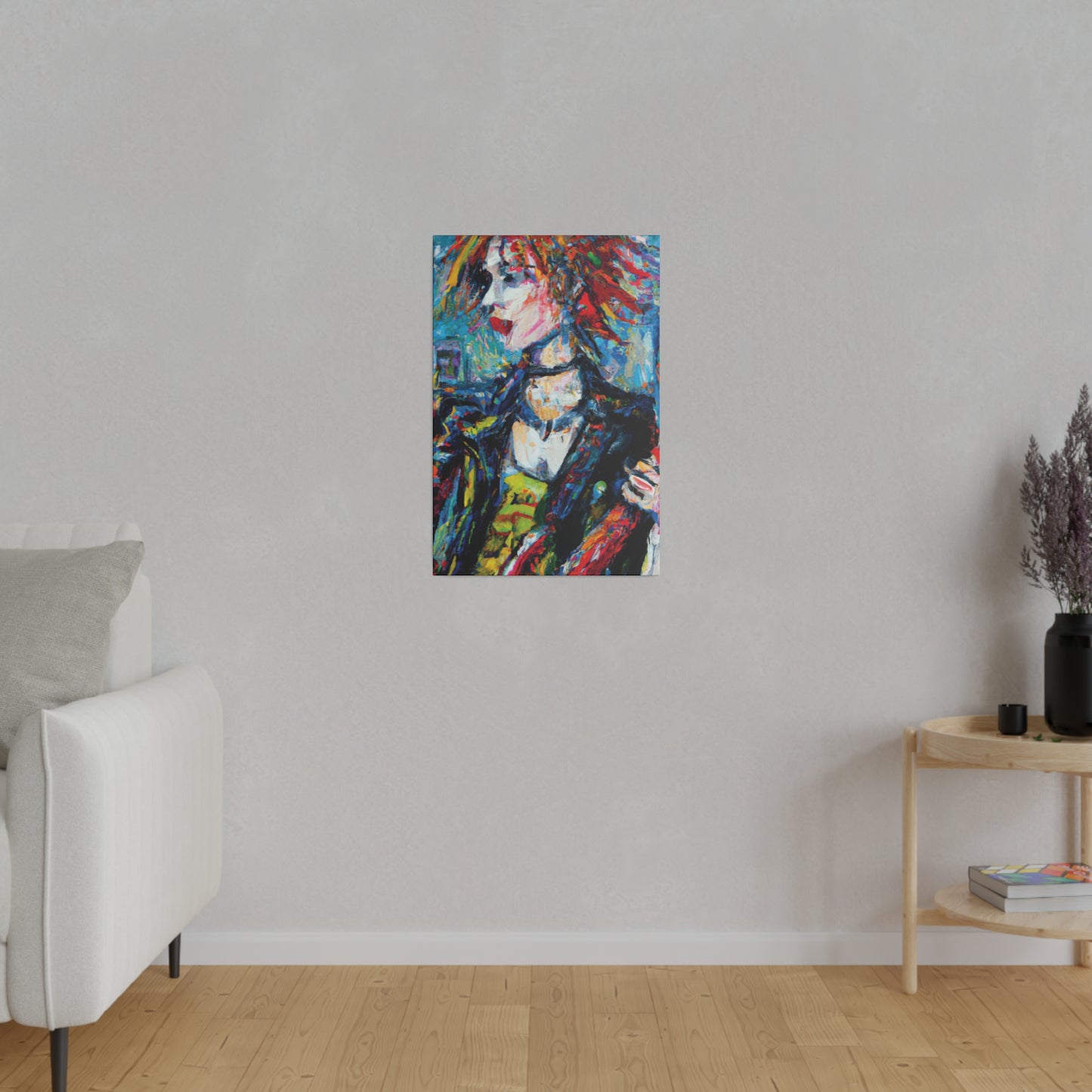 5997K - Rockstar Oil Painting Style Print | Poster | Home Decor | Wall Art | Music Art | Canvas