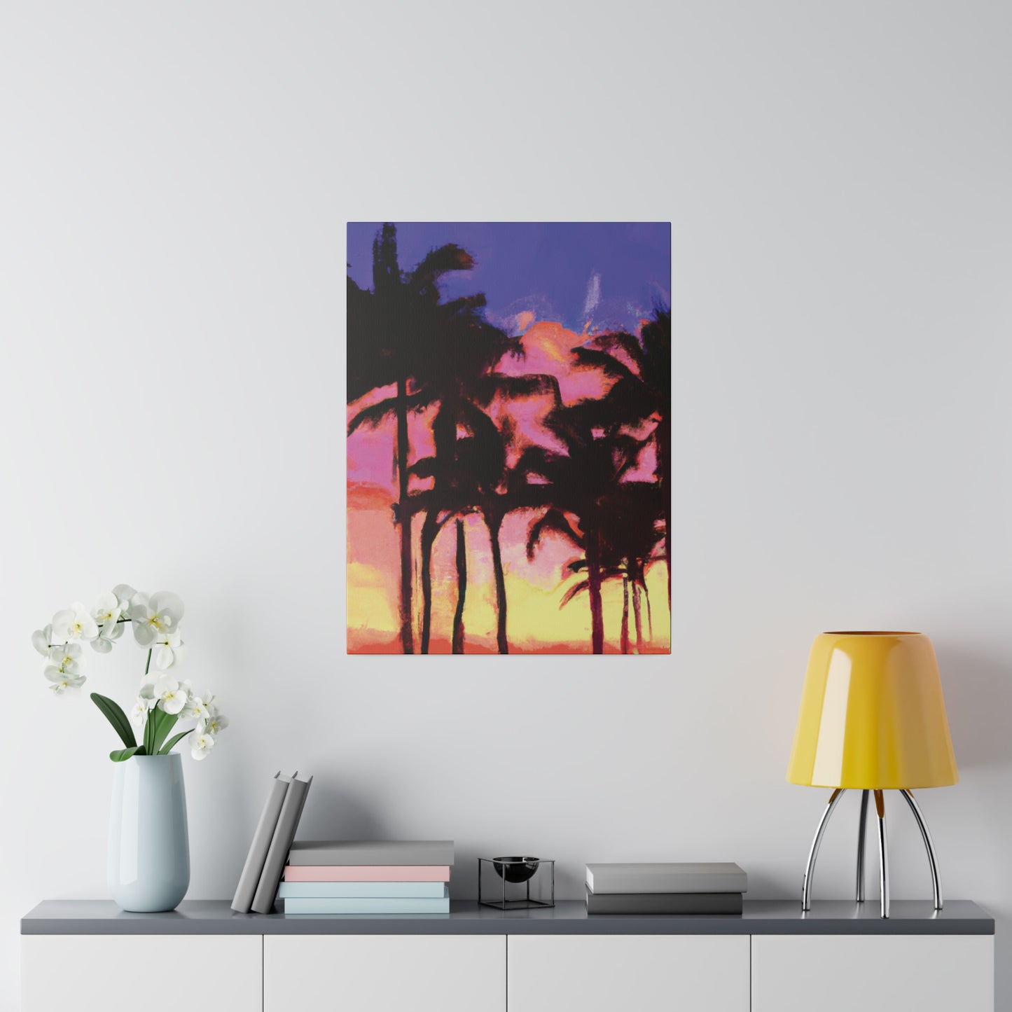 9365H - Miami Beach Sunset Painting Print | Miami | Beach | Sunset | Poster | Home Decor | Wall Art | Canvas