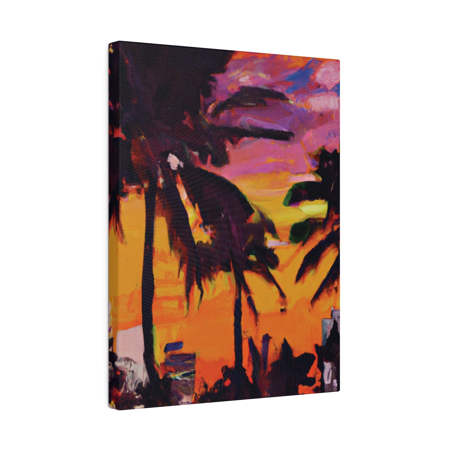 8409A - Miami Beach Sunset Painting Print | Miami | Beach | Sunset | Poster | Home Decor | Wall Art | Canvas