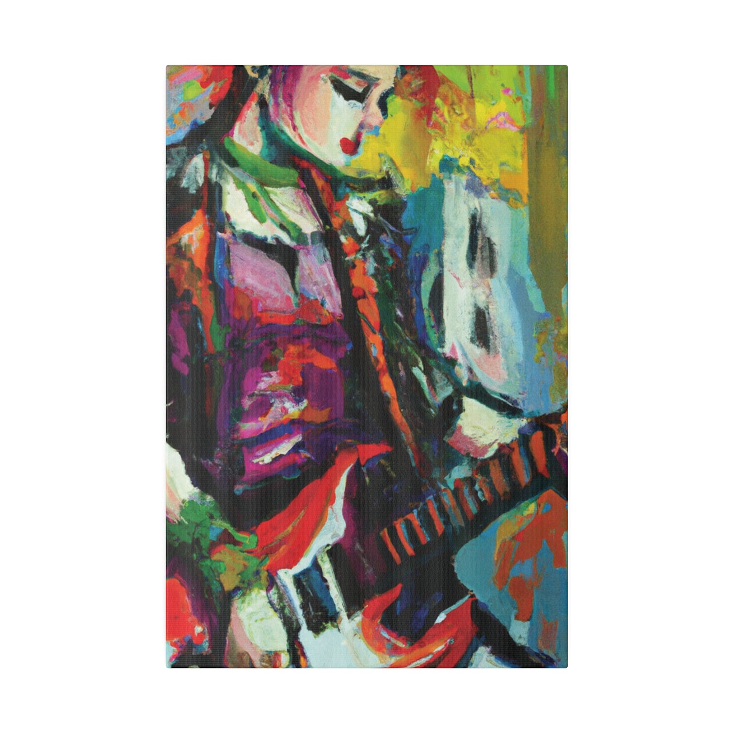 2671G - Rockstar Oil Painting Style Print | Poster | Home Decor | Wall Art | Music Art | Canvas